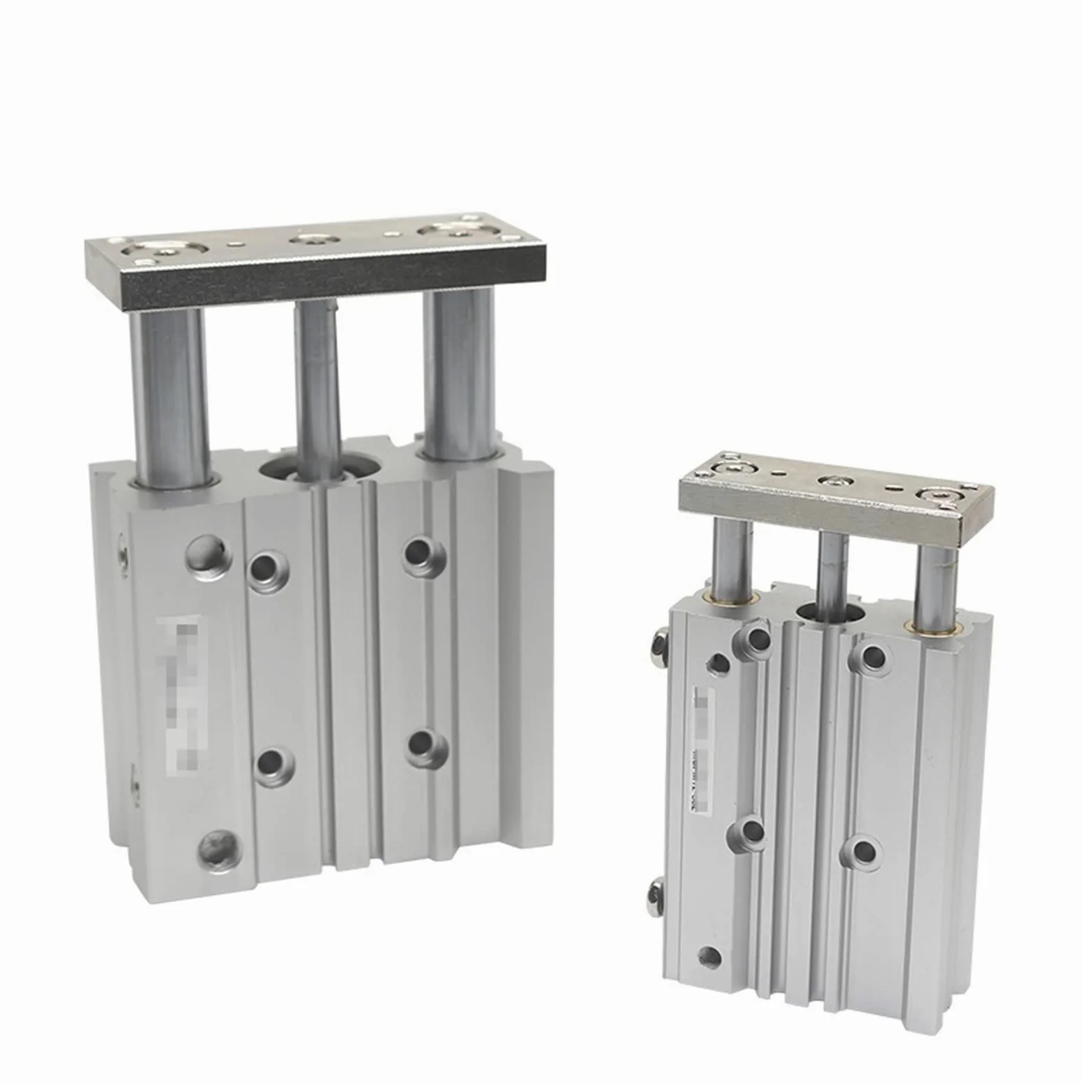 Cilindro neumático, 16-20Z Guía compacta Cilindro delgado Three Exis Air Cilindro neumático neumático con barra de guía 12-150mm 10-150mm MGPL12 16,Alta resistencia(100mm stroke,MGPL12)