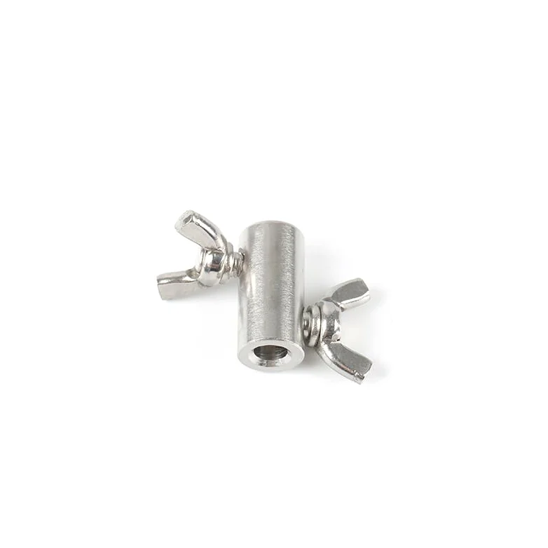 Abrazaderas De Cuerda De Cable 10 Uds. De cuerda de acero inoxidable 304, cierres manuales, hebilla de mariposa for Clip de cuerda de alambre doble de acero 1,5/2/3/4/5/6/8mm Clips De Cuerda De Cable(