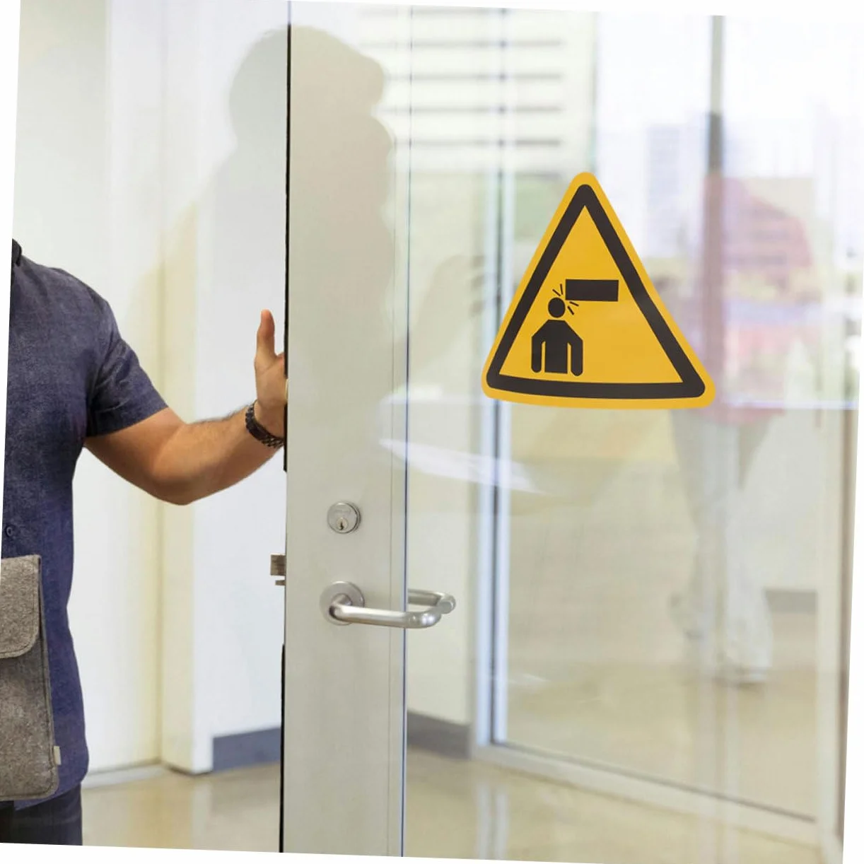 10 Unidades Pegatina De Advertencia Cuidado Con La Señal De Golpe En La Cabeza