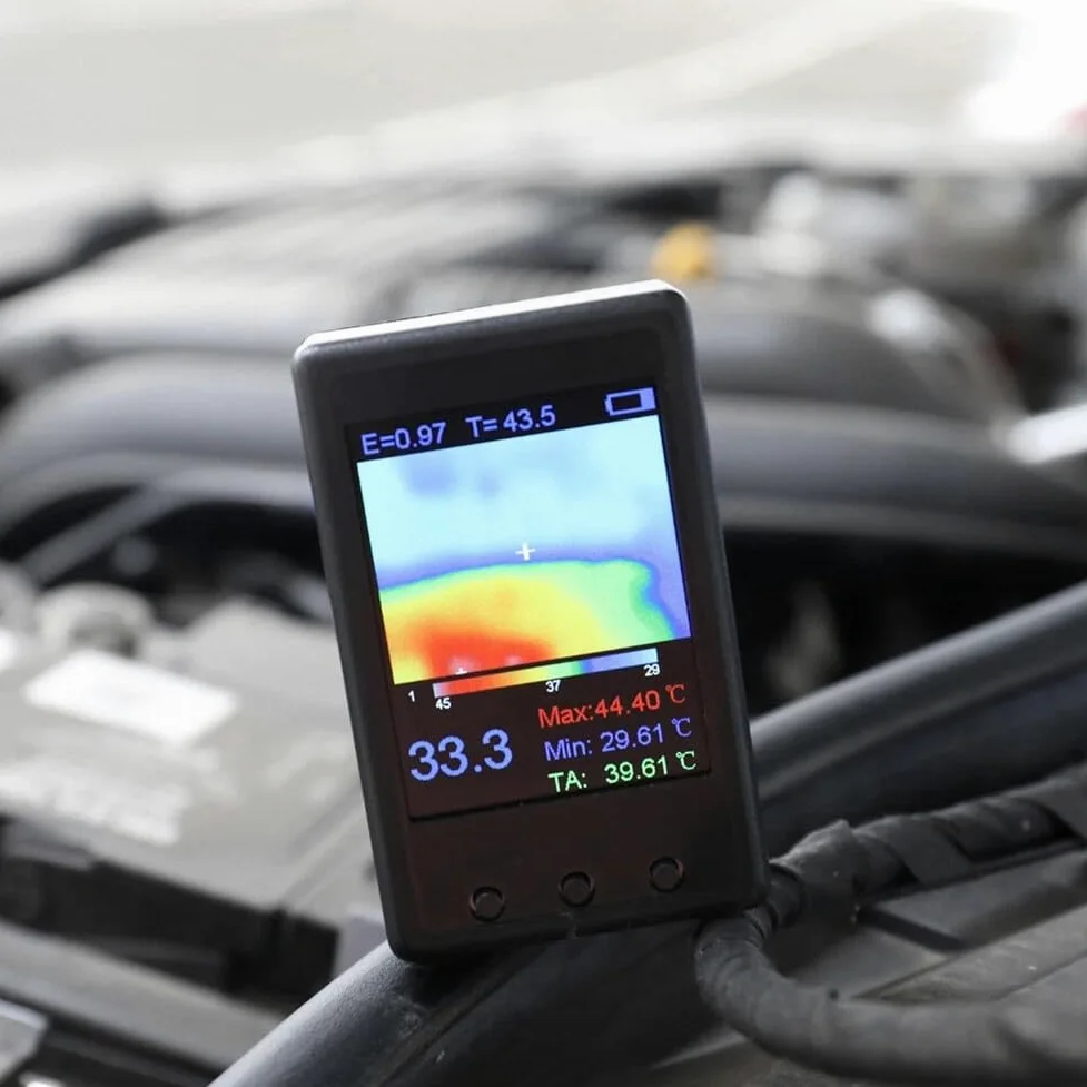 Termómetro infrarrojo portátil con pantalla LCD de 24 pulgadas -40C-300C con interfaz USB, placa de circuito para reparación de automóviles
