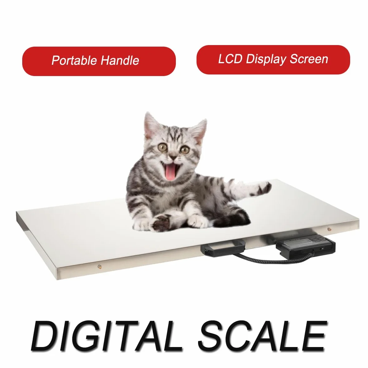 Báscula digital para animales, báscula veterinaria, báscula para animales domésticos y animales de granja