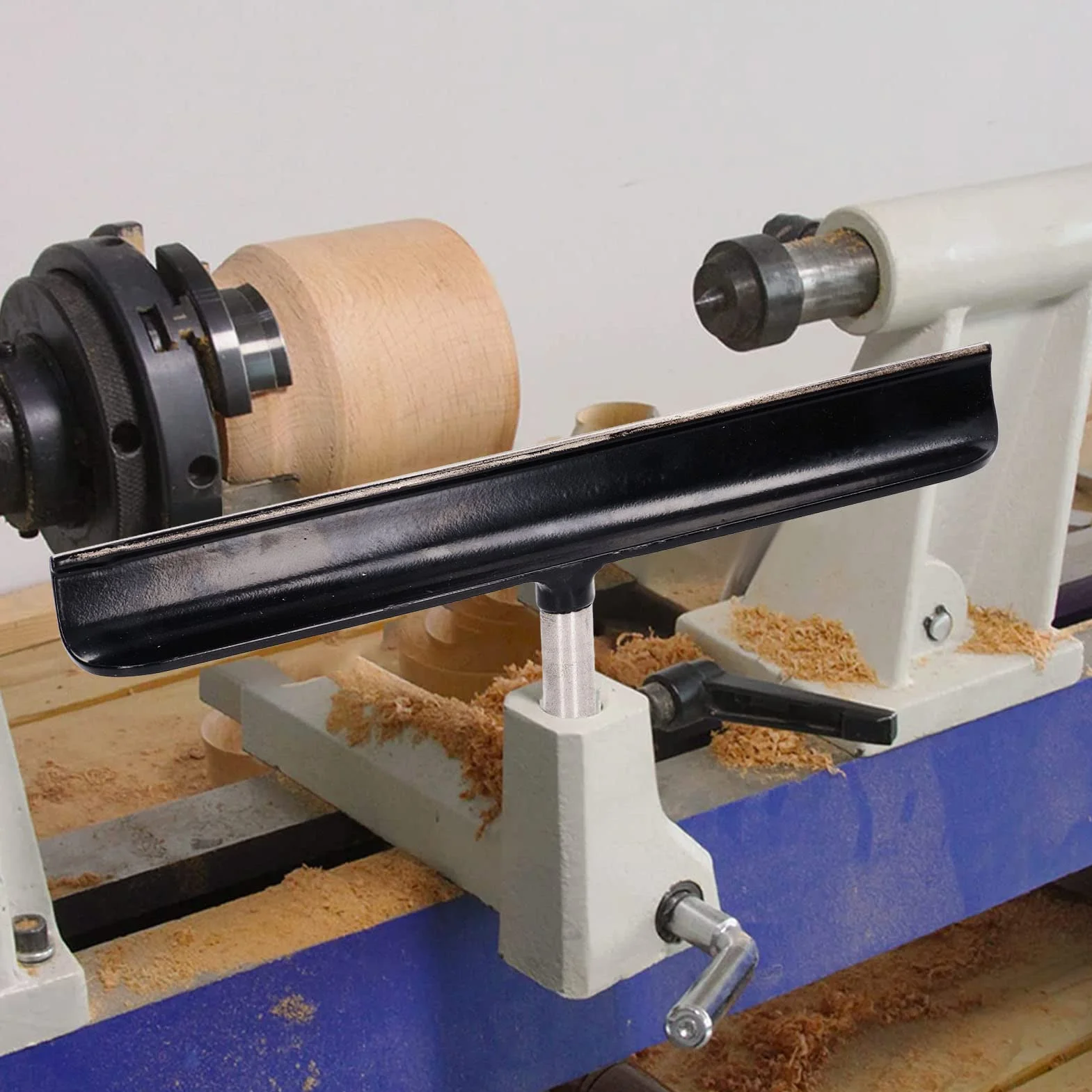 Soporte de Torno de Torneado de Madera 30cm Acero Inoxidable para Carpintería
