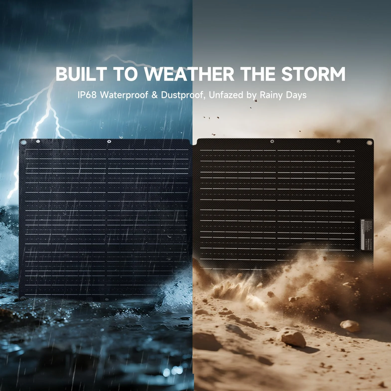 ALLPOWERSSOLAX SE100 4kg Placa Solar Portátil 100W Plegable,Panel Solar Monocristalino Alta Eficiencia 25%,IP68 Impermeable para Acampada,Viajes, Emergencias Compatible con Baterías Móviles