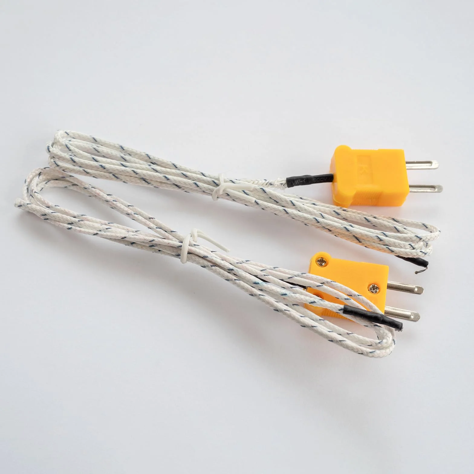 Kabel Termopar Typ K Złącze Męskie Panel Montażowy Mini Wtyk 220°C 10 Sztuk