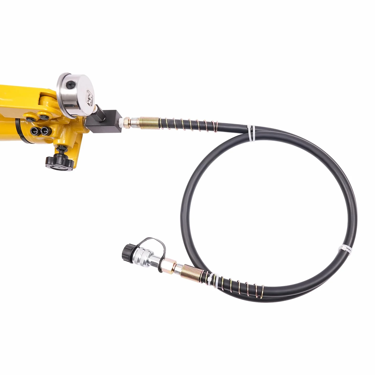 Bomba hidráulica manual de 700 cc, bomba hidráulica manual con manómetro mango para reparación de mantenimiento presión máxima de salida 700 bar