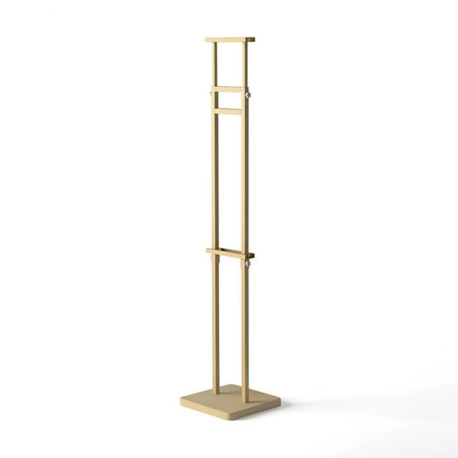 Soporte de Carteles Soporte de Señal Soporte de Póster Porta Carteles Exhibidor de Pie con Estructura Metálica y Base Pesada Altura y Ángulo , Oro 8jin Liso