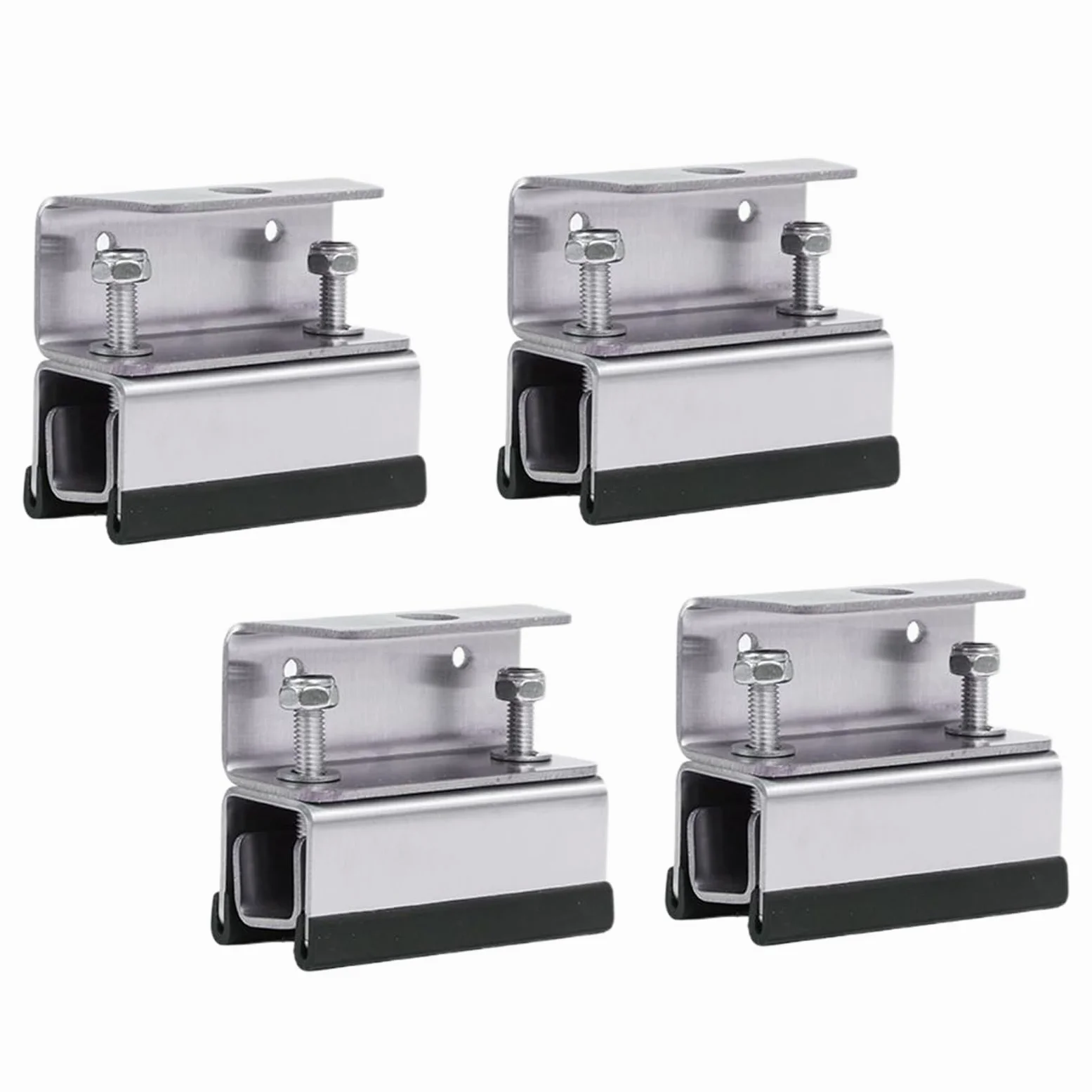 Soporte Para Paneles Solares Kit de 4 Soportes de Montaje para Paneles | Estructura De Acero Inoxidable Para Techos De Caravanas, Embarcaciones, Remolques Y Camping