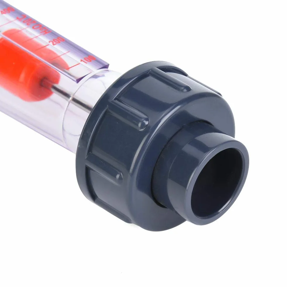 Medidor de flujo LZS-20 (D) 100-1000L/H, tubo de plástico, boca plana 25 mm/1 pulg.