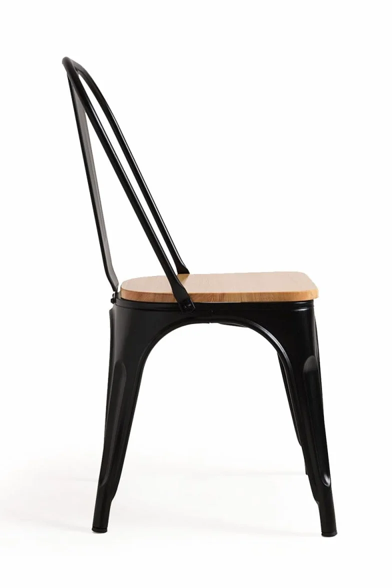 Regalos Miguel - Packs Sillas Comedor - Pack 4 Sillas Torix Madera Natural - Negro
