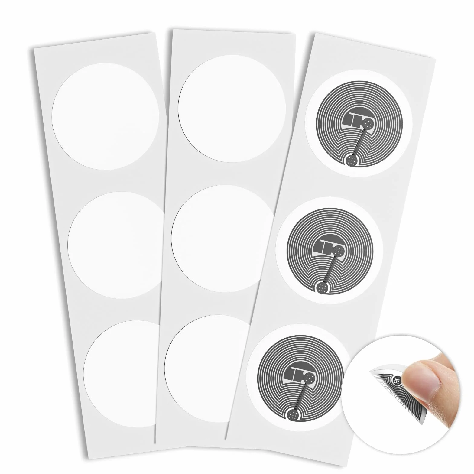 BABIQT 20 pegatinas NFC M1 Classic 1K etiquetas RFID 13,56MHz ISO14443A chip 1 pulgada redondo