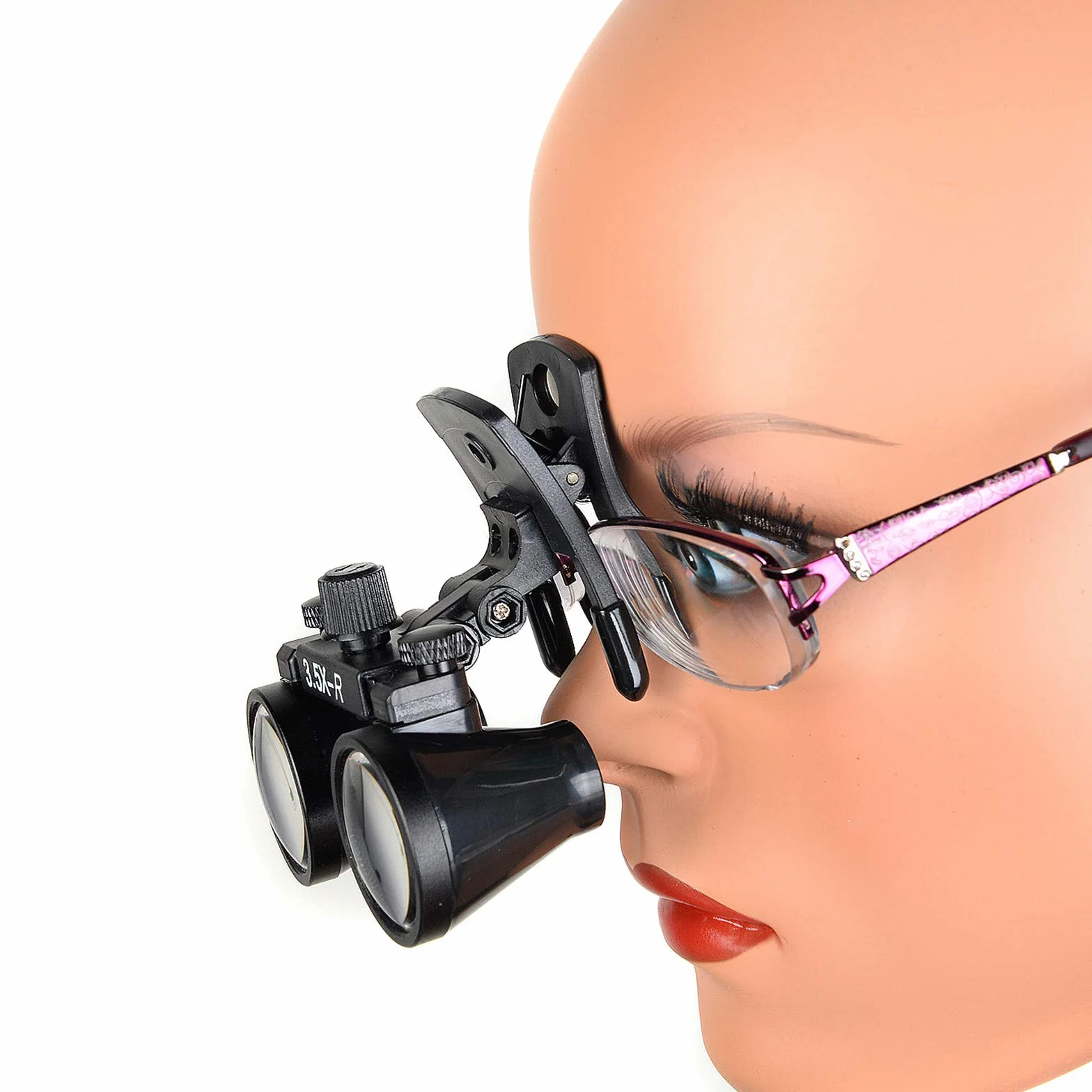 Lupa portátil con clip 3,5X-R para binoculares, lentes ópticos quirúrgicos DY-110