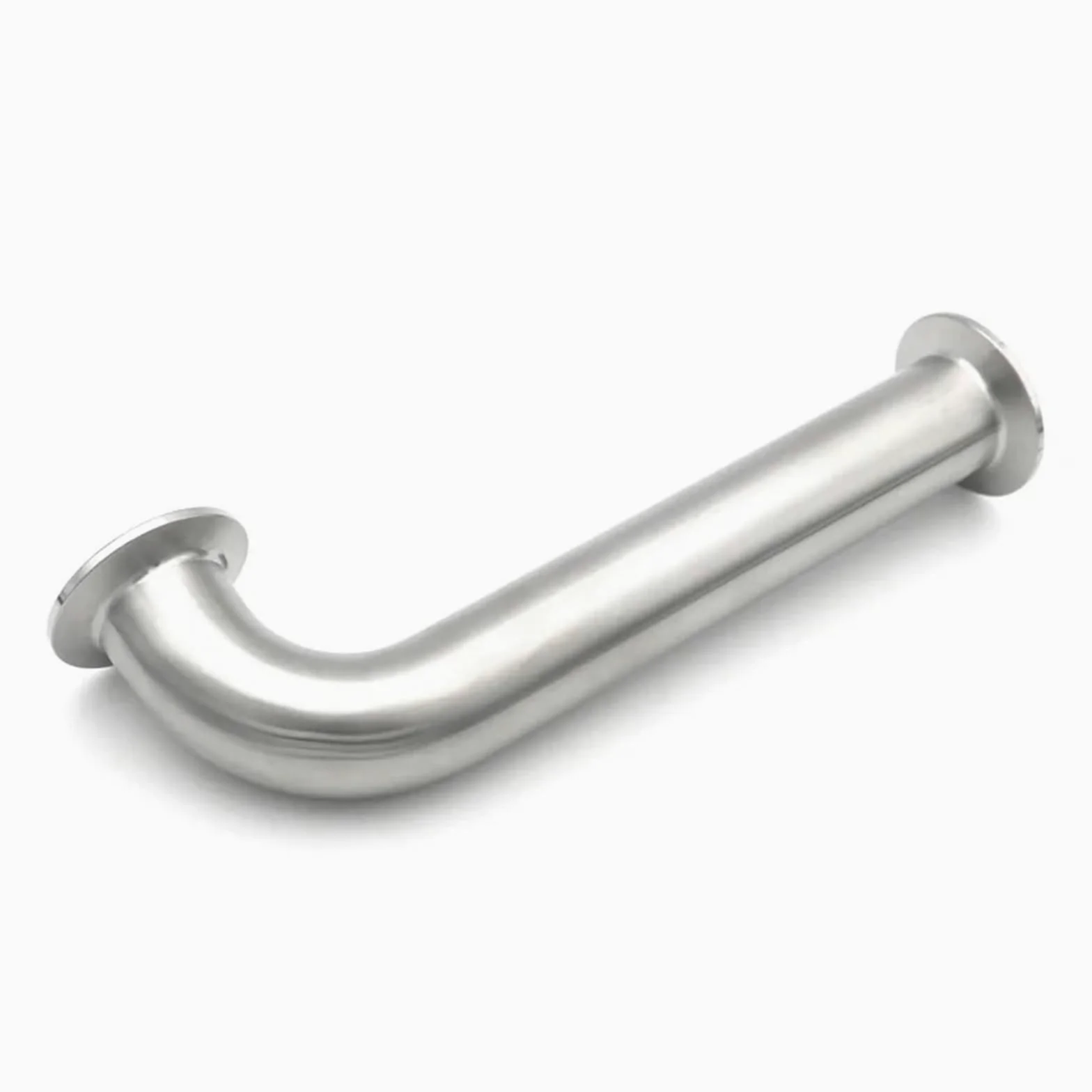 Codo de 90 Grados de Acero Inoxidable 304, Abrazadera Triple, extensión Larga, 25, 38 y 51 mm, Accesorio for tubería de 1", 1,25", 1,5" y 2"(OD38x50.5 L457mm)