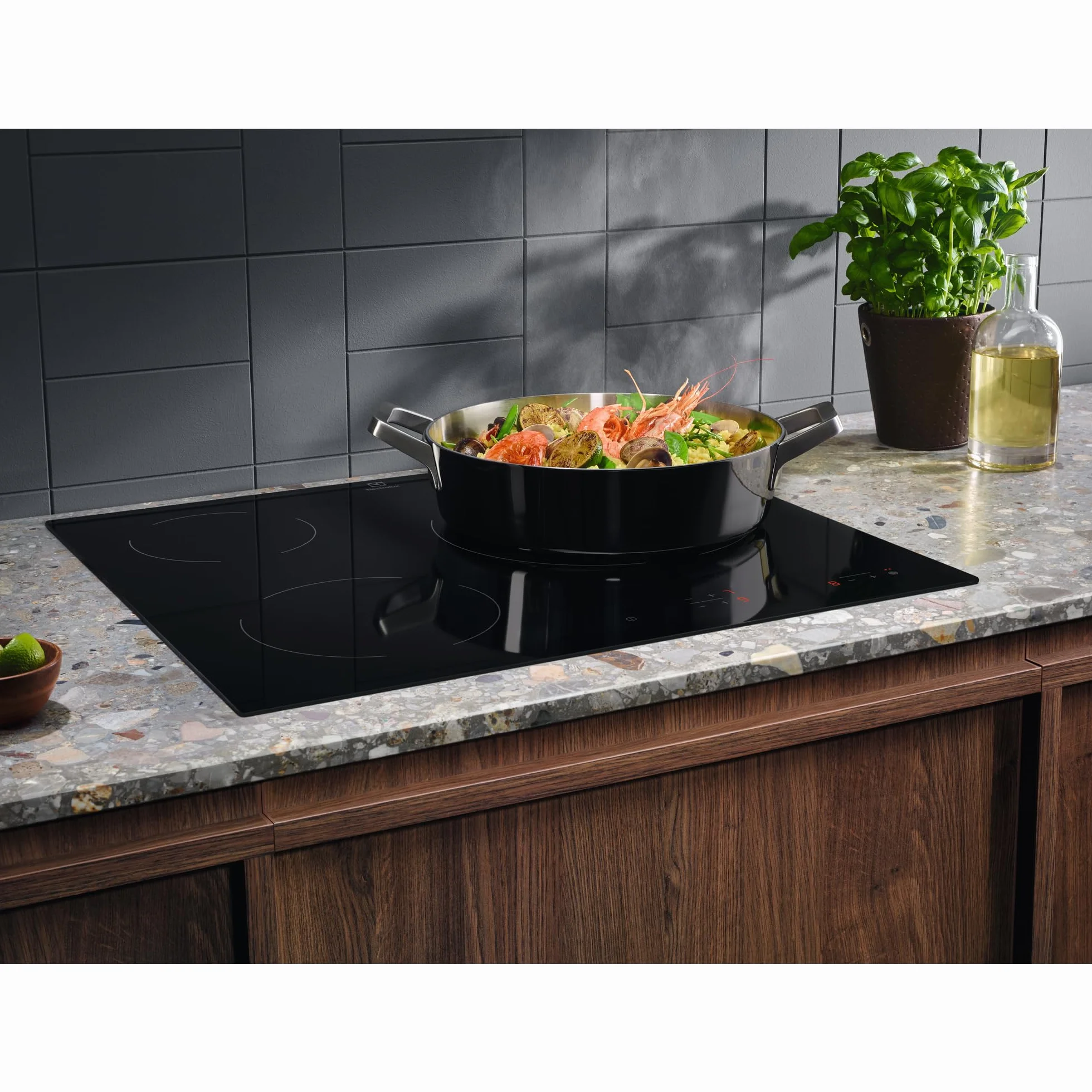 Electrolux EHF6232IOK Placa vitrocerámica 60 cm 3 zonas cocción Doble 27 cm Control táctil Bloqueo Seguridad Indicador calor residual Negro