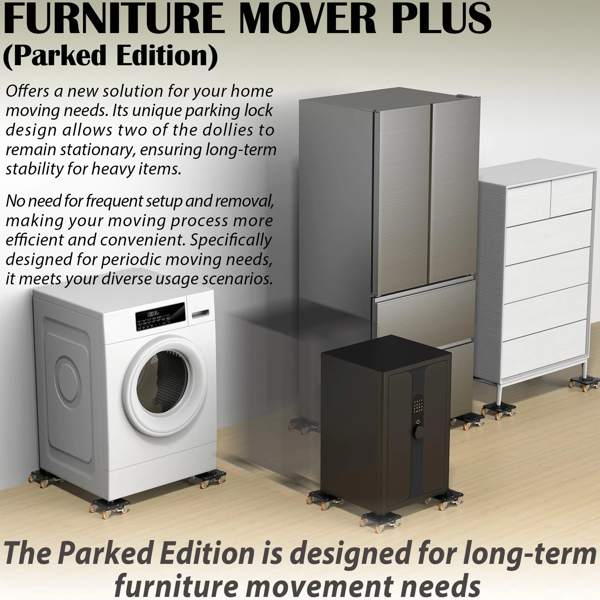 ONEON Kit Ruedas Mover Muebles Pesados con Elevador