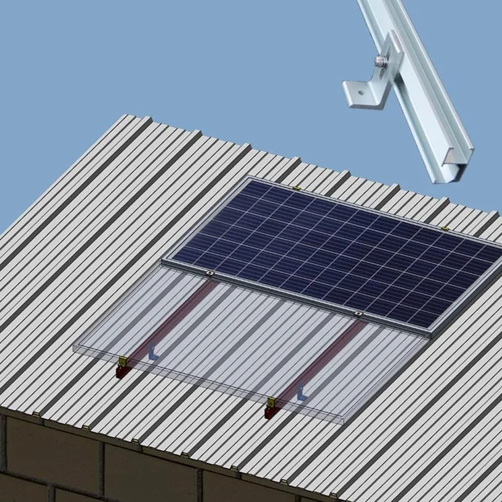 Soporte de montaje en techo de panel solar de aleación de aluminio L pie para estructuras de techo inclinadas inclinadas de estaño soportan condiciones climáticas (10 piezas)