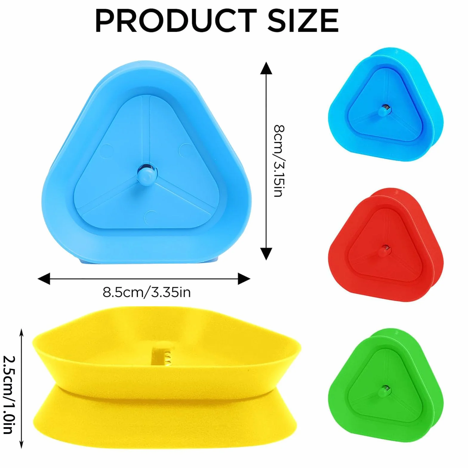 Soporte para Naipes, 4 Pcs Sujeta Cartas Triangular Playing Card Holder para Niños Adultos