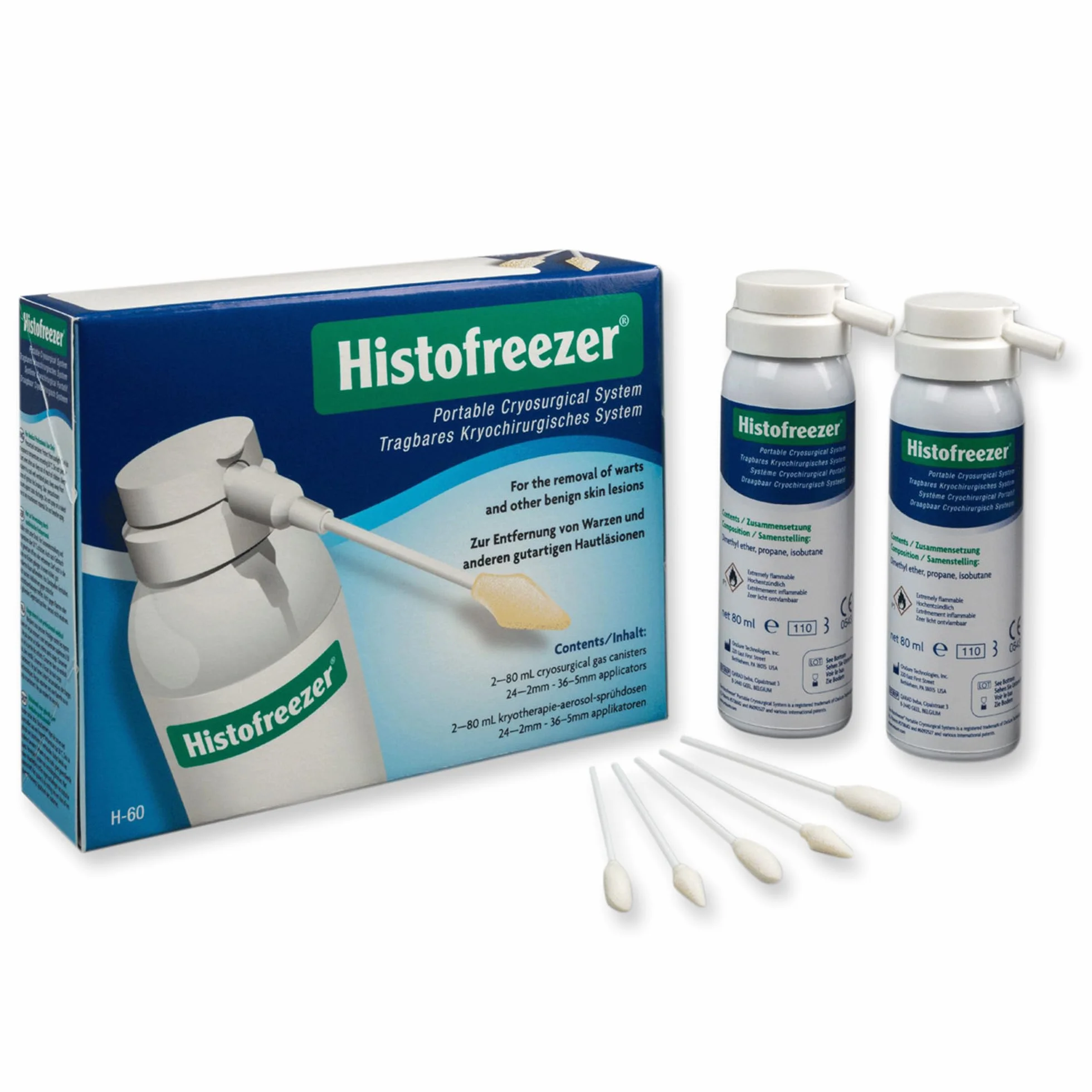 HISTOFREEZER MIX - 2x80ml + 24 zoo. 2mm + 36 app. 5mm - 1 kit