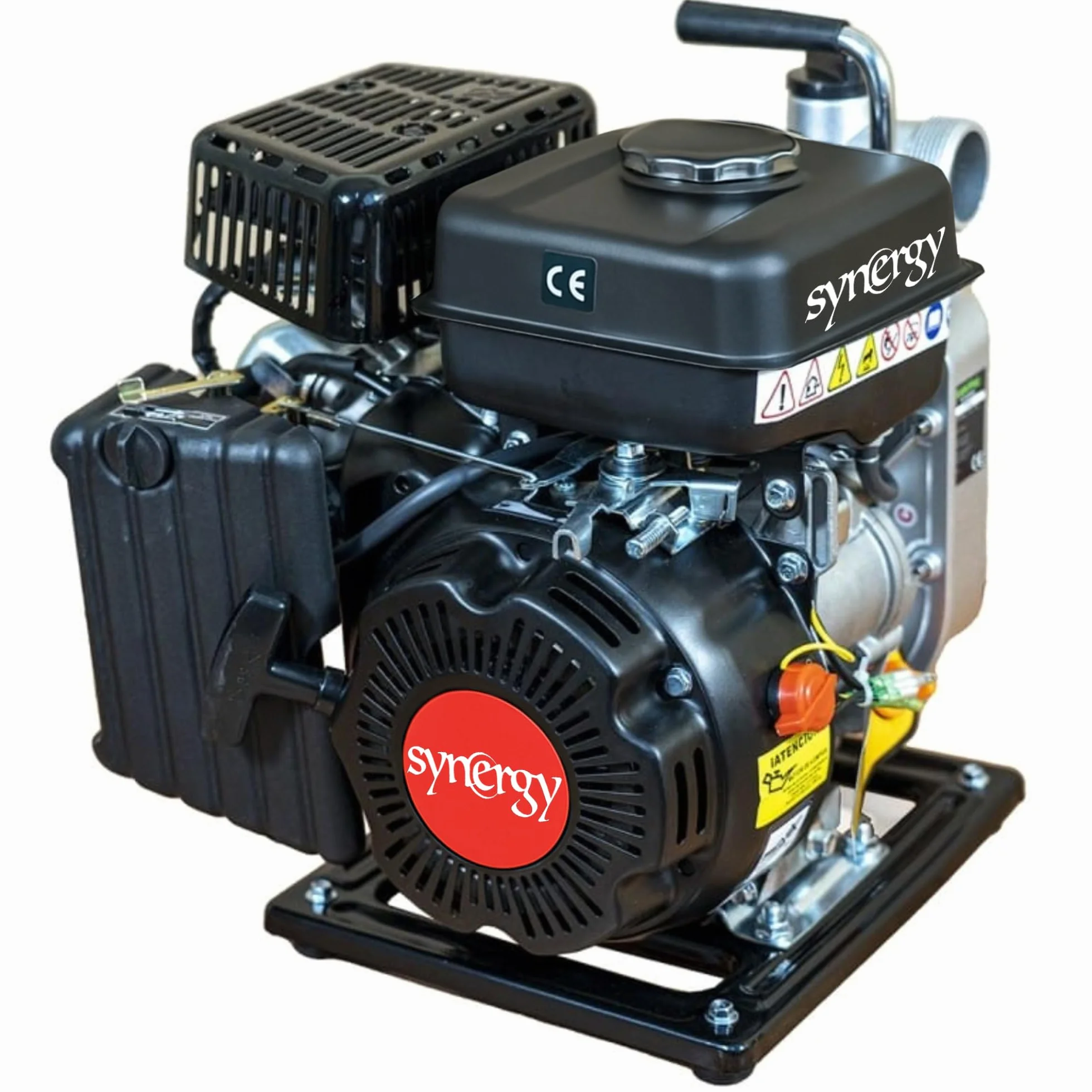 Synergy motobomba de agua a gasolina (79cc), Motor 4T, 12.000 L/h, entrada y salida 1,5" (38mm)