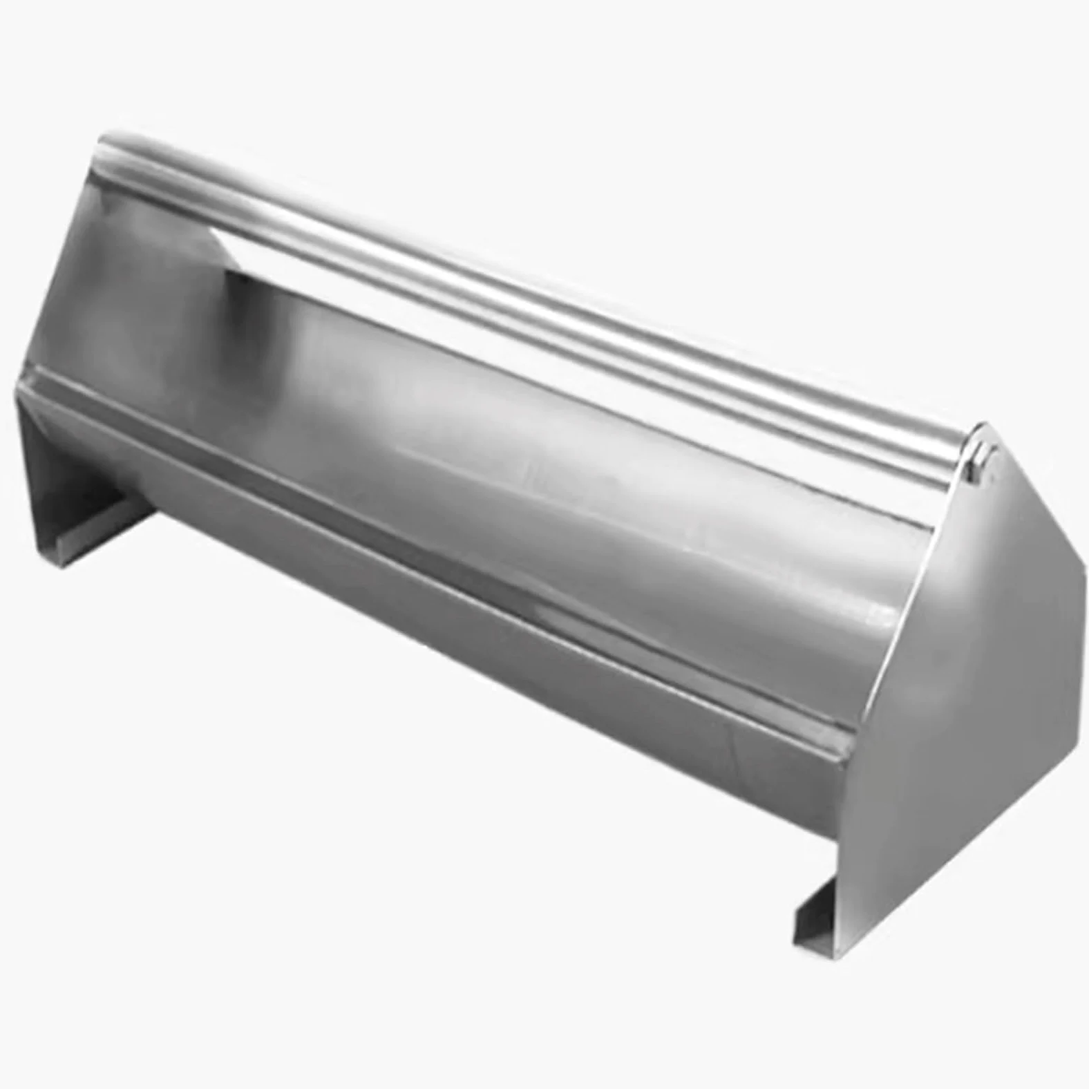 Comedero para palomas de acero inoxidable con barra transversal giratoria, comedero de doble cara para pollitos, patos y pájaros, 100 cm de largo