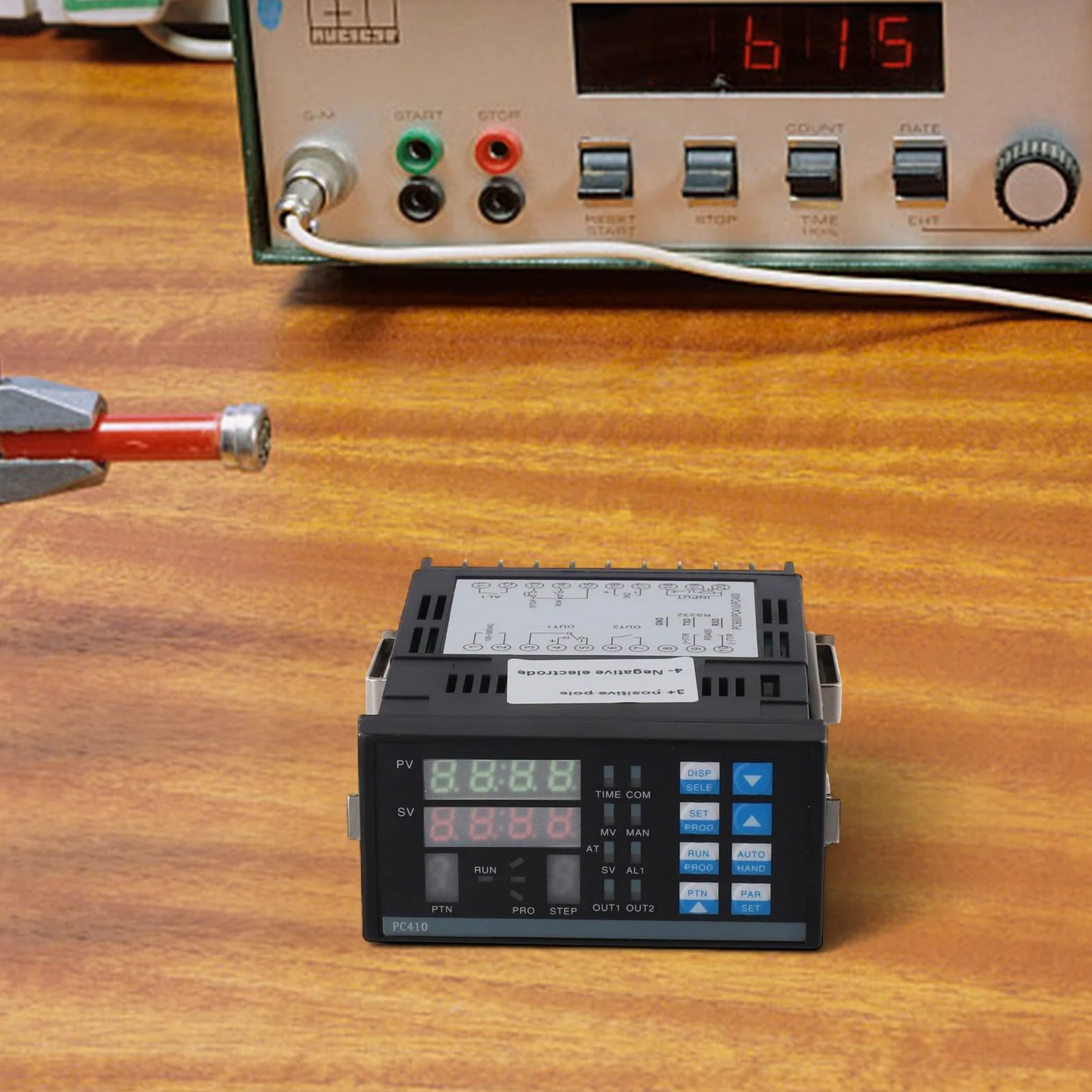 Controlador de temperatura digital PC410 para estación de retrabajo BGA, termostato PID con RS232, 10 curvas 8 segmentos, entrada de termopar tipo K, salida de relé de estado sólido