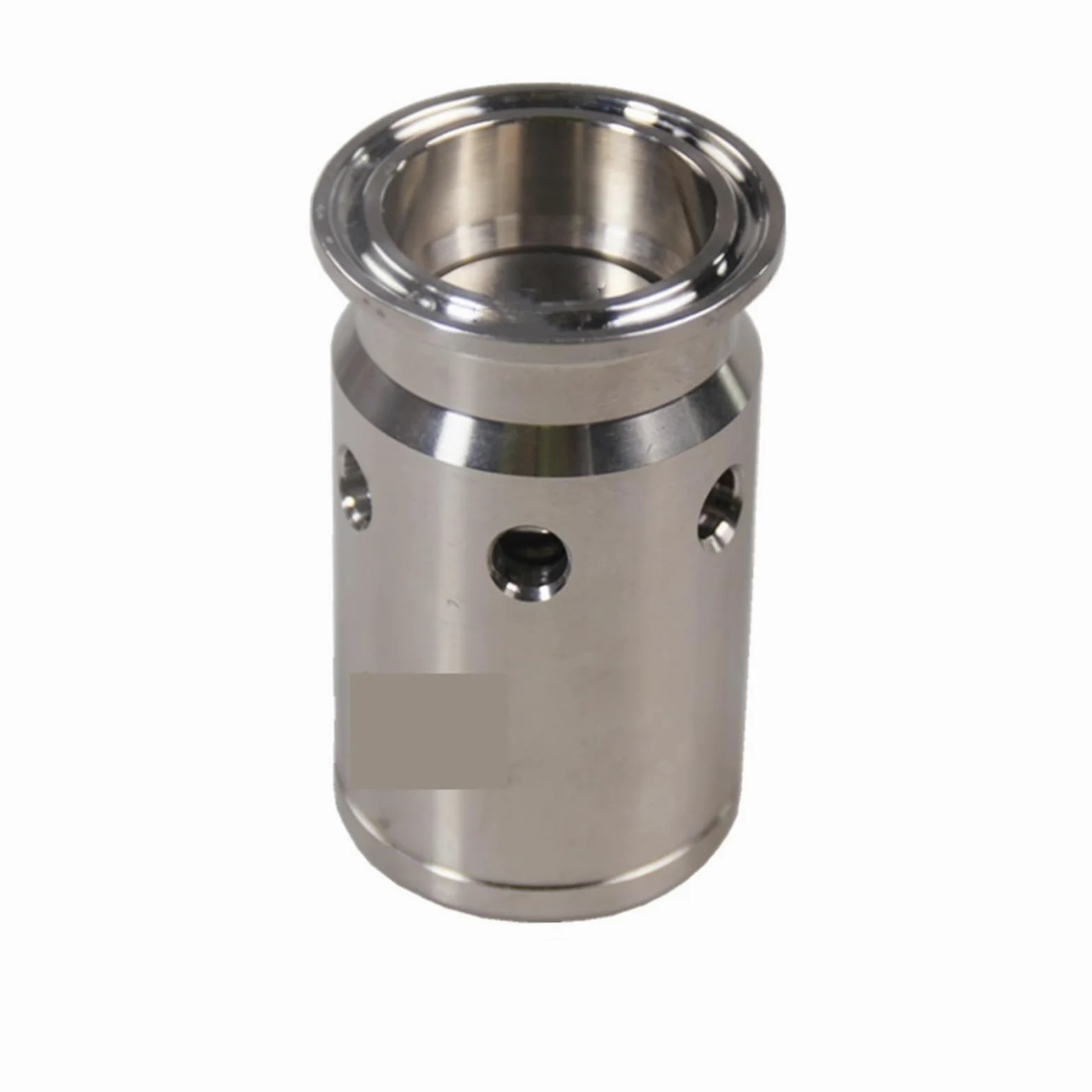 Virola de triple abrazadera de 1,5 "OD 50,5mm 304 acero inoxidable 0-1/2/3 Bar válvula de vacío de alivio de presión ajustable(64MM)