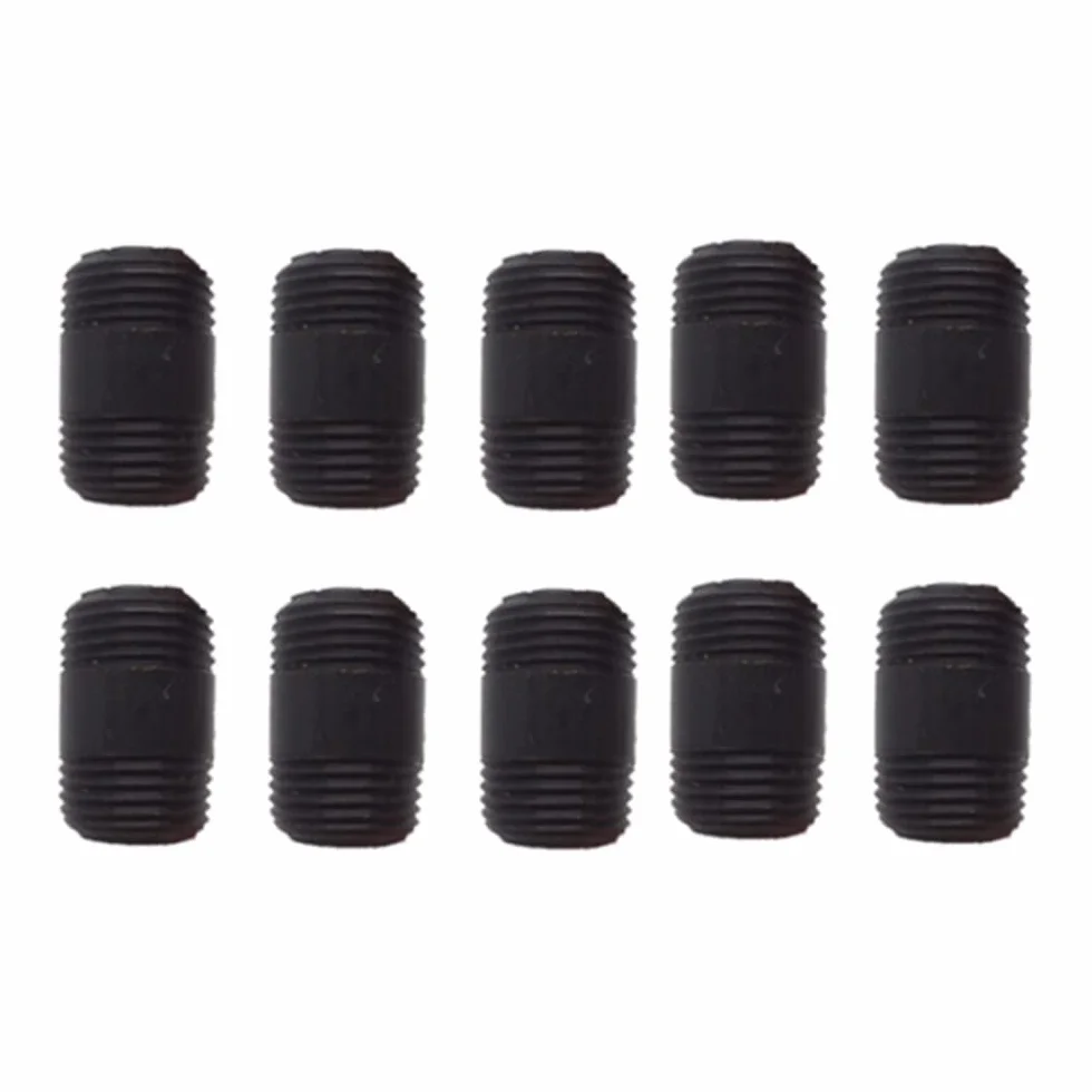 Tubería de acero al carbono pintada en negro DN15 6 piezas 5-30 cm