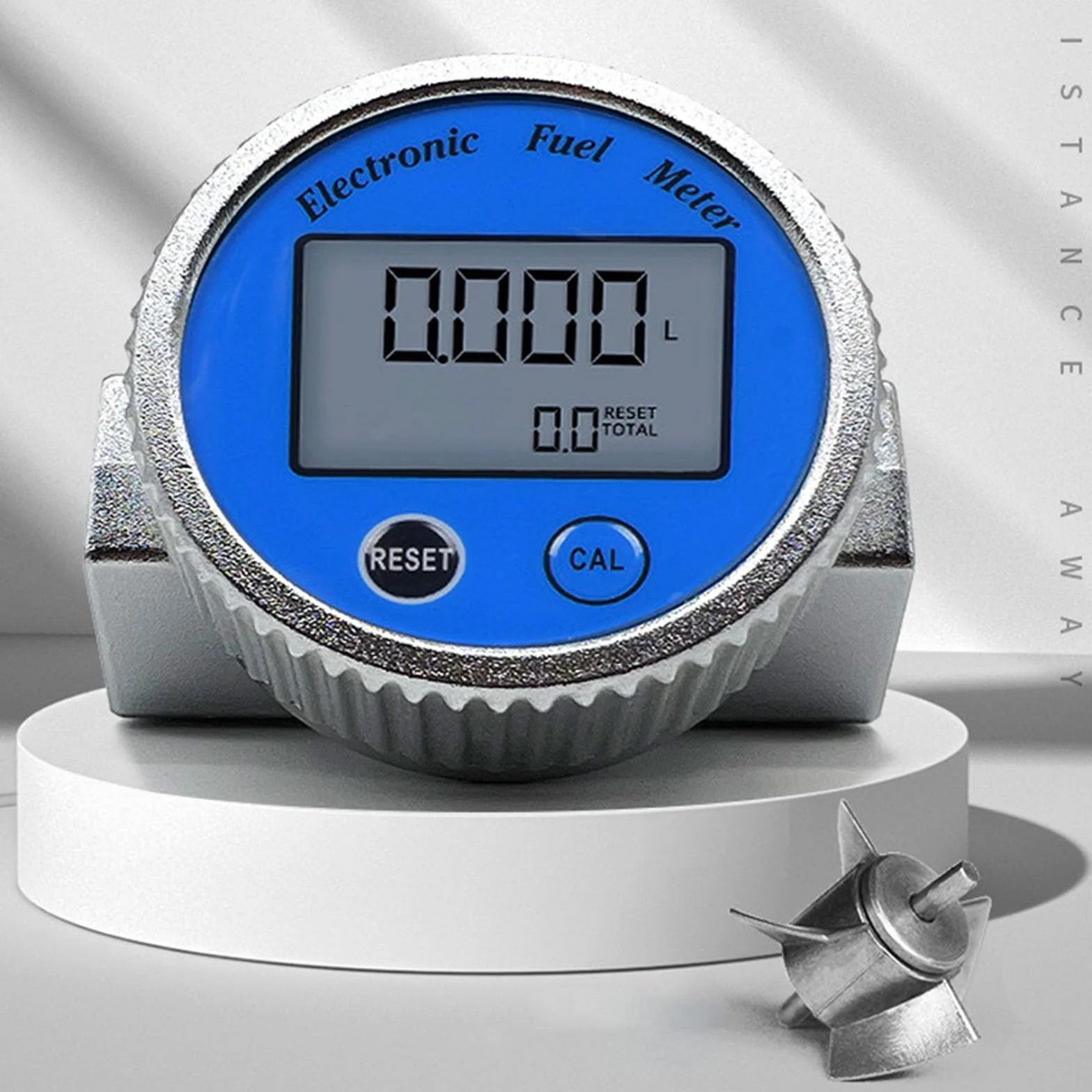Medidor de flujo digital de acero inoxidable DN20 DN25 para agua aceite precisión 1% QTS PTS L GAL