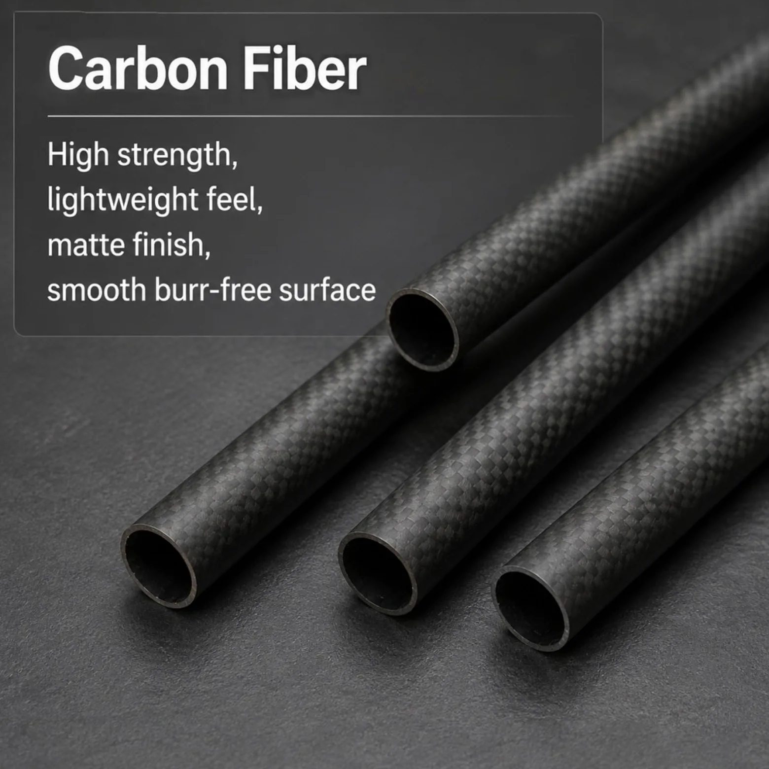 Tubo De Fibra De Carbono Tubo De Fibra De Carbono Inoxidable De 1000 Mm | Tubo Hueco Resistente De Fibra De Carbono Compuesto Enrollado Para Manualidades/veleros(27x21x1000MM)