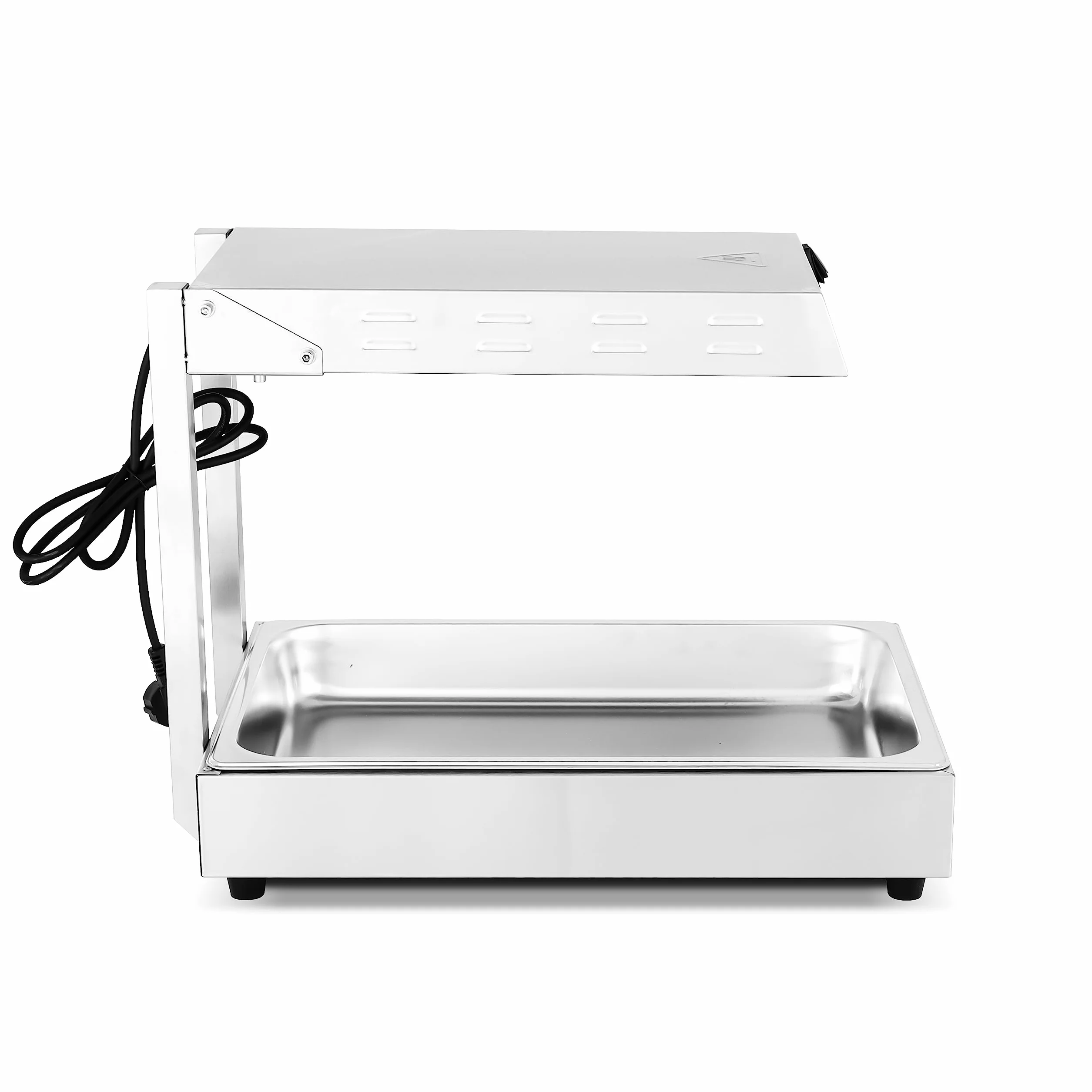 MBH - Calentador eléctrico de Patatas Fritas 600 W INOX Profesional para hostelería. Mantendor de fritos Industrial para Bar y Restaurante.