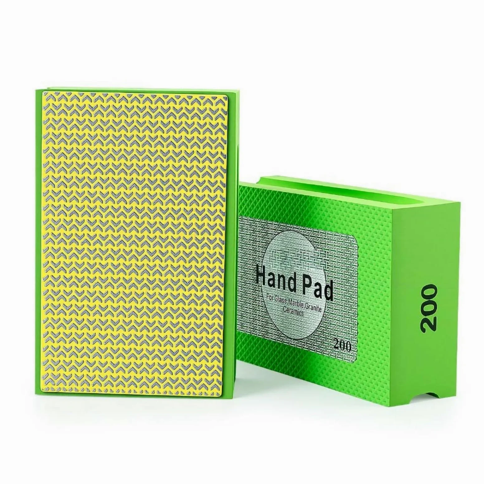 Paquete de 4 bloques de lijado con base de esponja, almohadillas de pulido a mano de grano 60/100/200/400 para uso en seco y húmedo, almohadilla de respaldo ergonómica de espuma para vidrio, madera