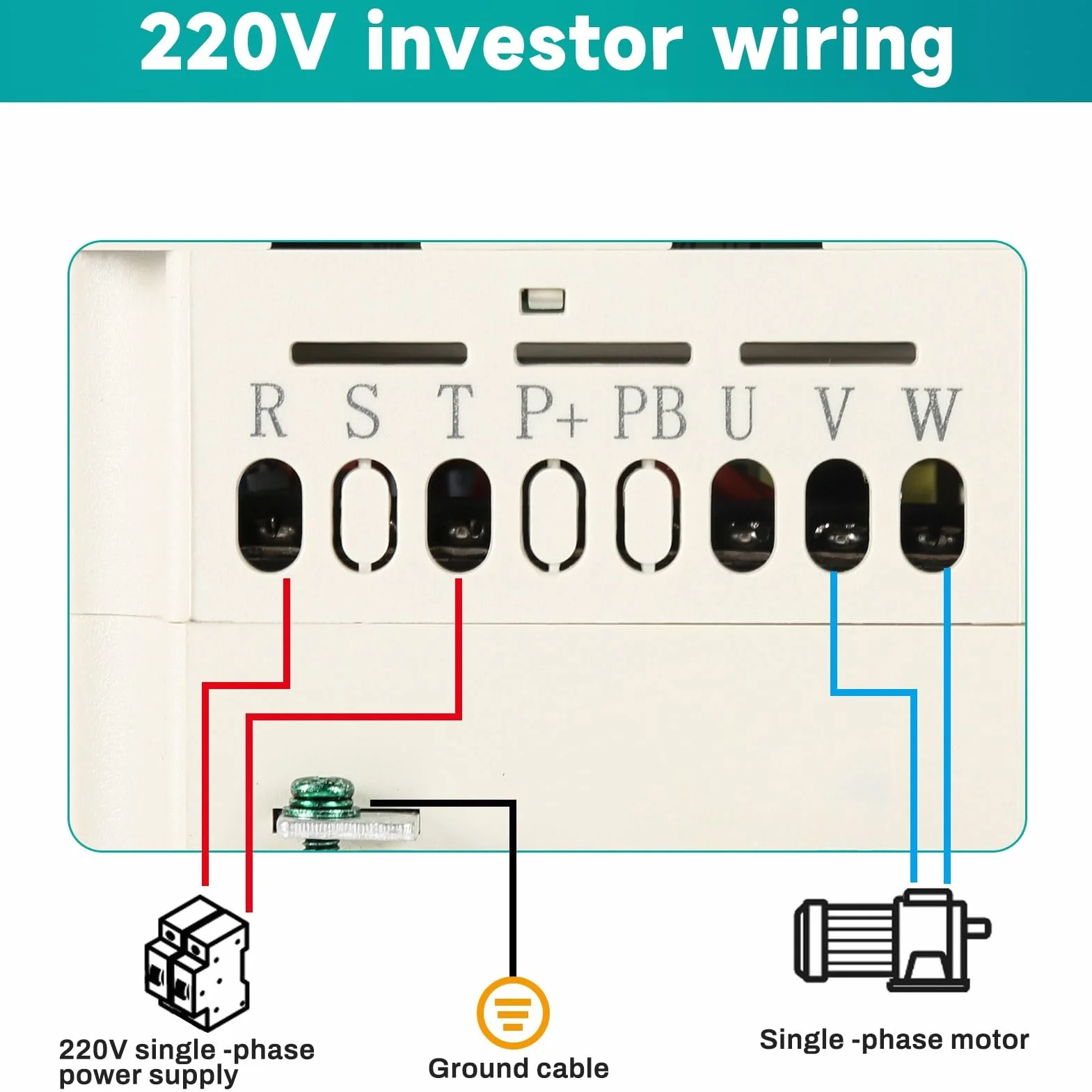 DEWIN Variador de Frecuencia Monofasico,2.2kW 220V Entrada y Salida Monofásica,Variador de Frecuancia Regulador de Velocidad Motor 220V(Modelo de fábrica:JLS-E-2S-2.2GB)