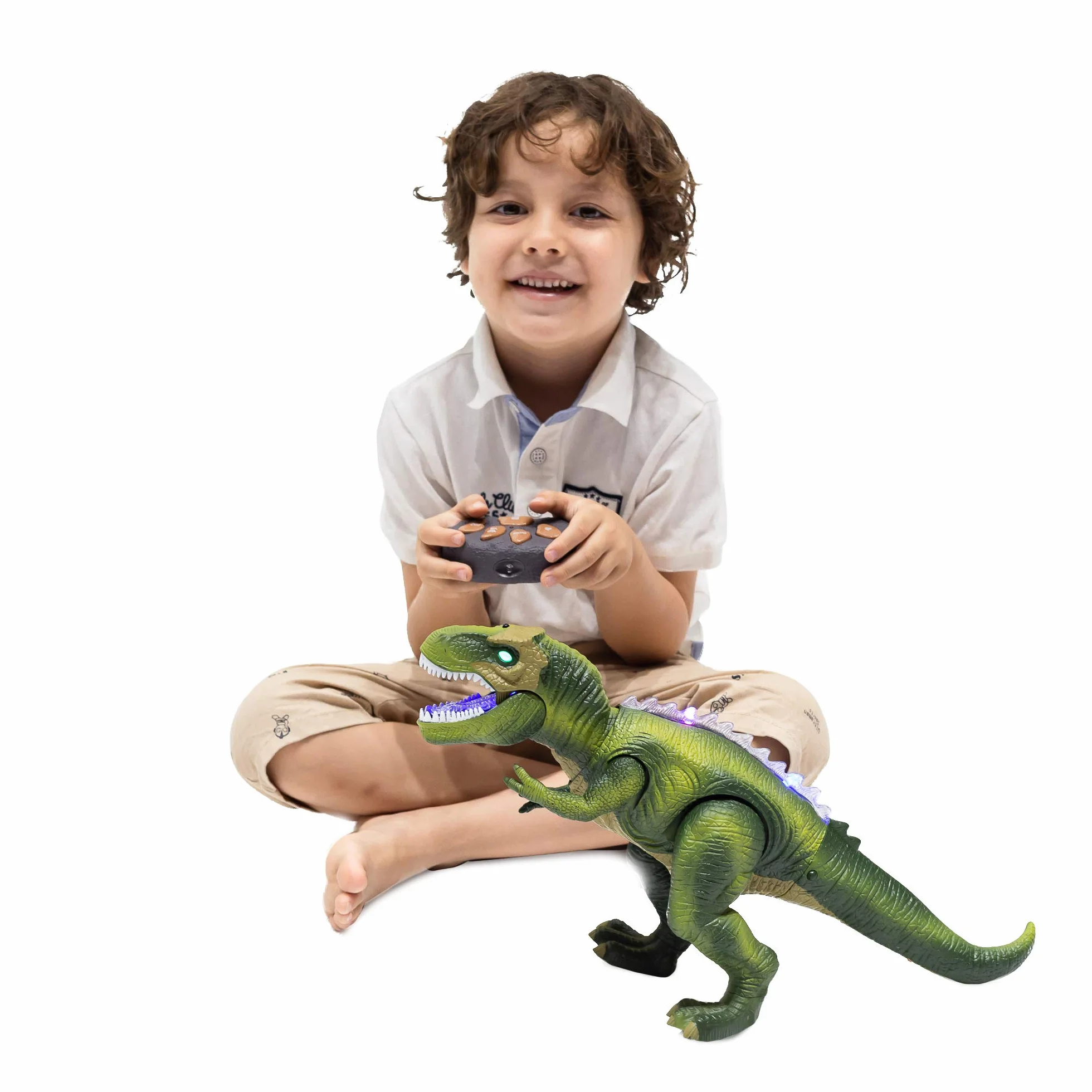 JOYIN Dinosaurio de Control Remoto T-Rex con Luz y Rugido Realista Juguetes para Niños 3-5 Años