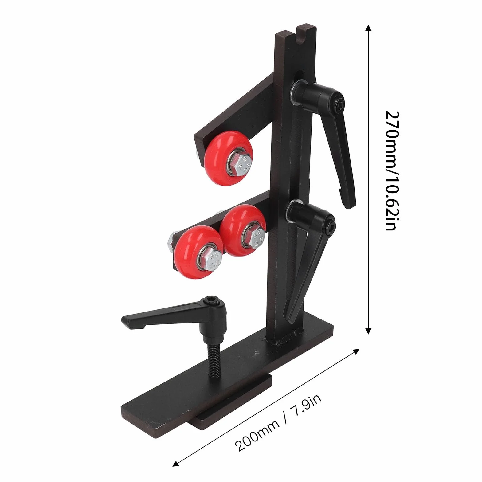 Torno de Madera Soporte Estable de Hierro Fundido con Estructura Estable para Piezas de Trabajo de Eje Largo para Carpintería, 10,6 X 7,9 Pulgadas