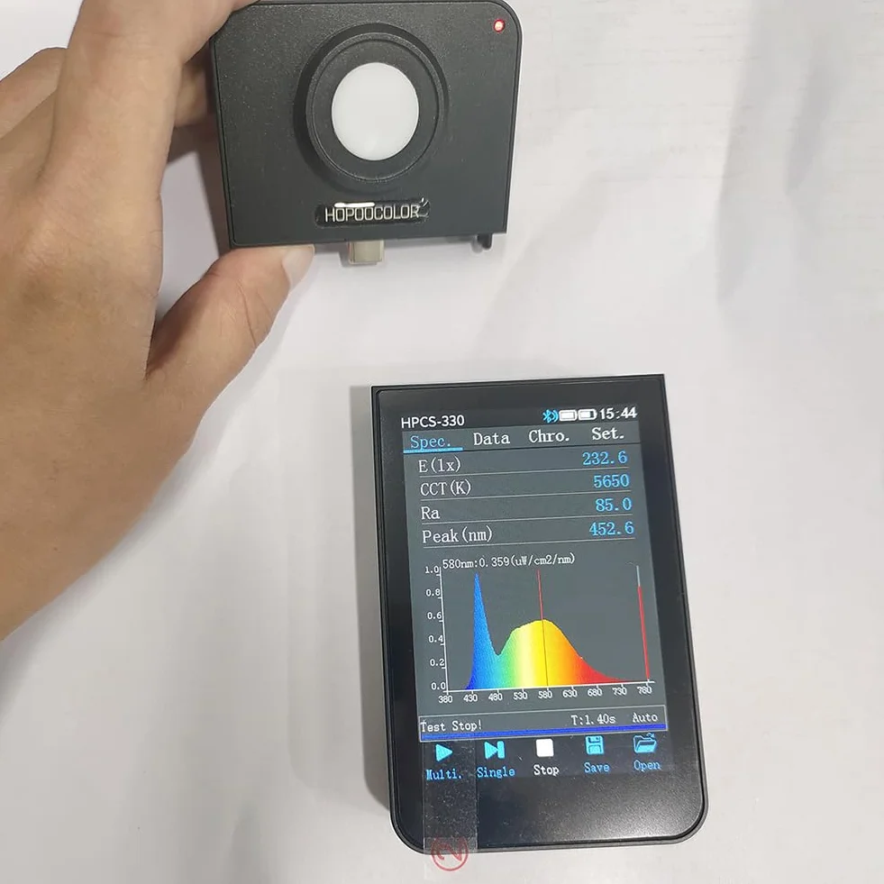 Espectrómetro portátil HPCS-330 Medidor de iluminación espectral 380-780 nm