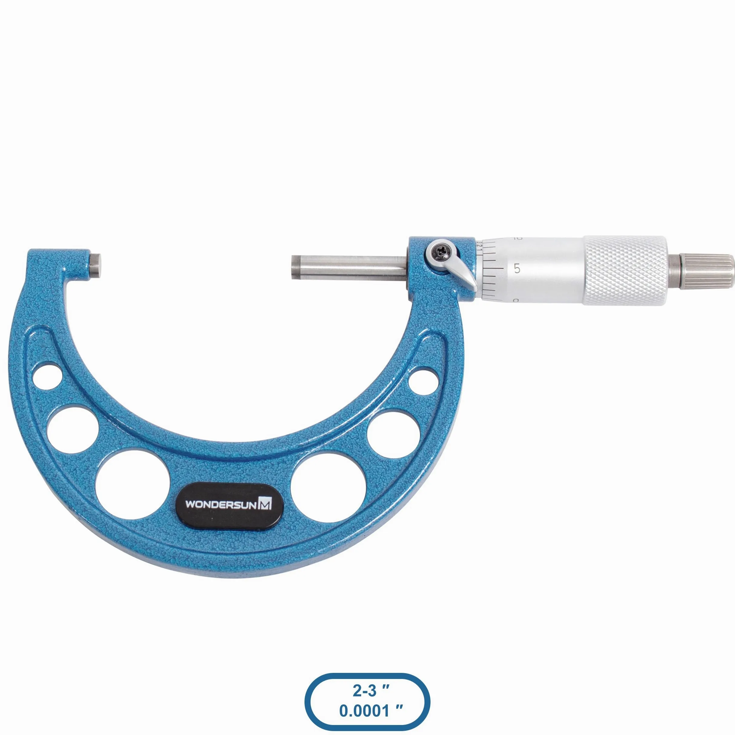Juego de 4 herramientas profesionales de precisión para exteriores de 0-25 mm/25-50 mm/50-75 mm/75-100 rango de medición incluido 0,01 división