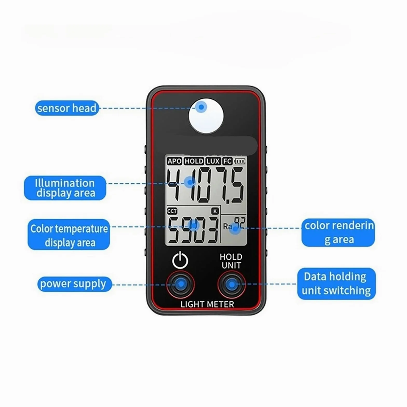 Espectrómetro de precisión, portátil, Multifuncional, con Pantalla Digital y Instrumentos ópticos.