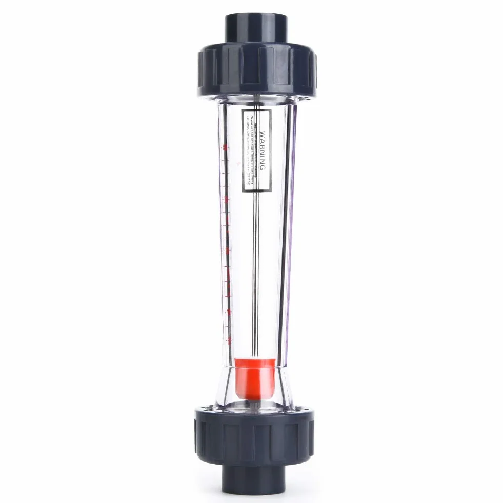 Medidor de Flujo de Líquido 40-400L/H Caudalimetro Agua Rotómetro Tubo Plástico LZS-20 (D)