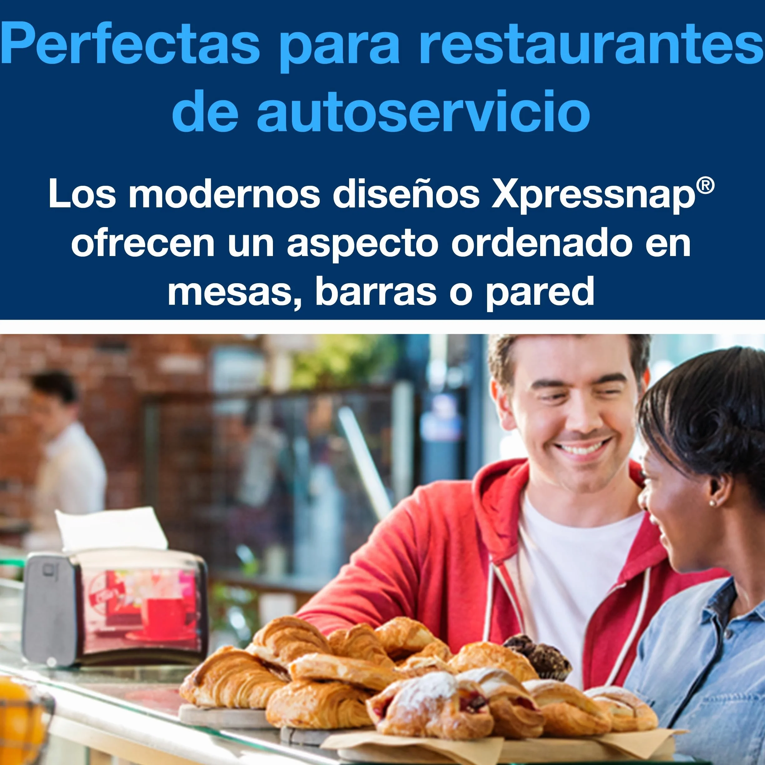 Tork Xpressnap 10840 Servilleta/Recambios para el sistema N4 servilletero/Blanco, 8 x 1125 Servilletas