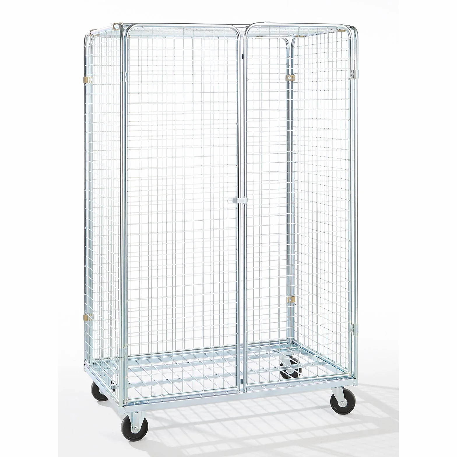Contenedor rodante, con puerta batiente doble, A x P 1200 x 800 mm, altura