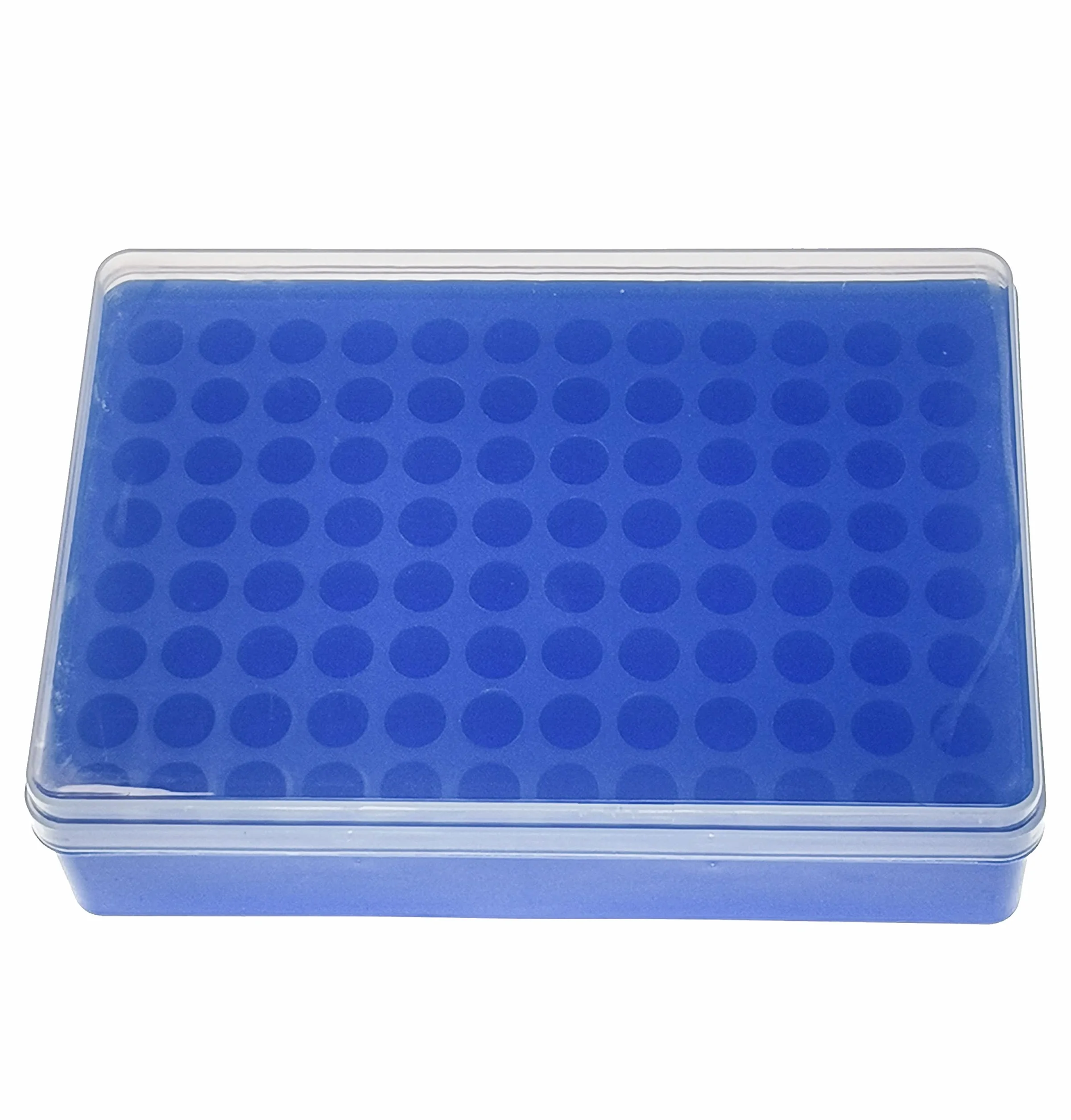 ZHIBANG Caja de almacenamiento para congelador 1.5ml, estante microtubo 2ml, estante tubo EP 96 posiciones, caja de hielo laboratorio