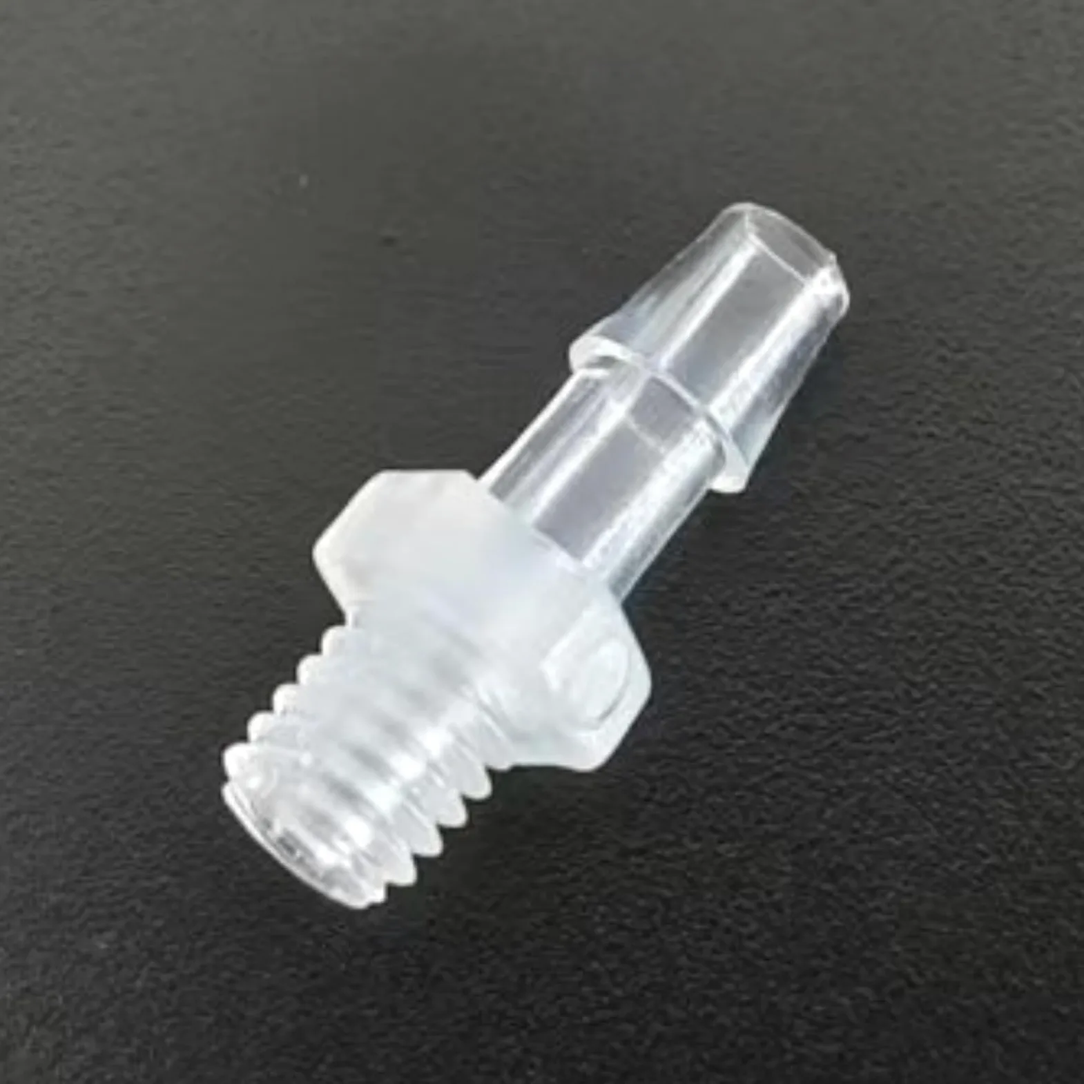 Accesorios de manguera de plástico – Adaptador de rosca macho 10-32UNF para laboratorio y maquinaria de alimentos – 50 piezas reutilizables (2,4 mm 3/32 pulgadas)