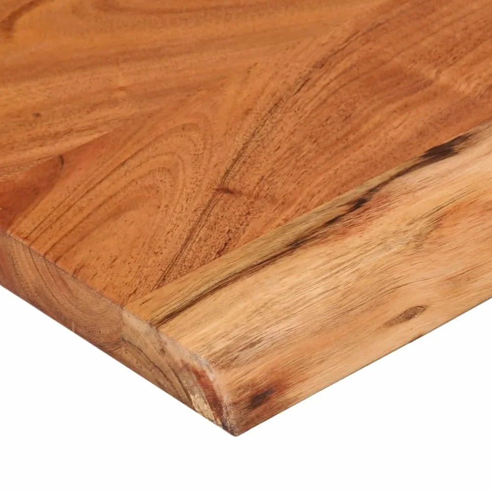 vidaXL Tablero Rectangular, Superficie de Mesa Auxiliar, Tablero de Repuesto, Superficie de Comedor, Madera de Acacia Borde Vivo 140x40x2,5 cm