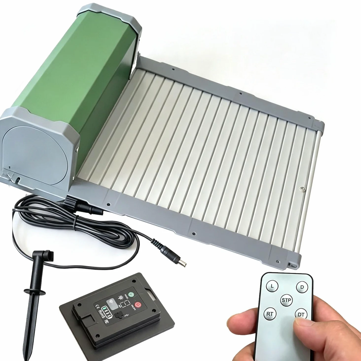Puerta gallinero Solar autónoma Kit Completo Accesorios Montaje DIY | Puerta gallinero solar accesorios completos con guía ilustrada multilingüe para criadores principiantes de bricolaje