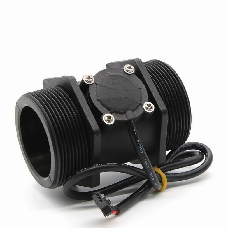 Metro 2 uds Sensor de flujo agua medidor efecto Hall riego agrícola calentadores medición líquido 1/2 pulgada 3/4 pulgadas 1, para uso doméstico en el jardín(2-inch DN50)