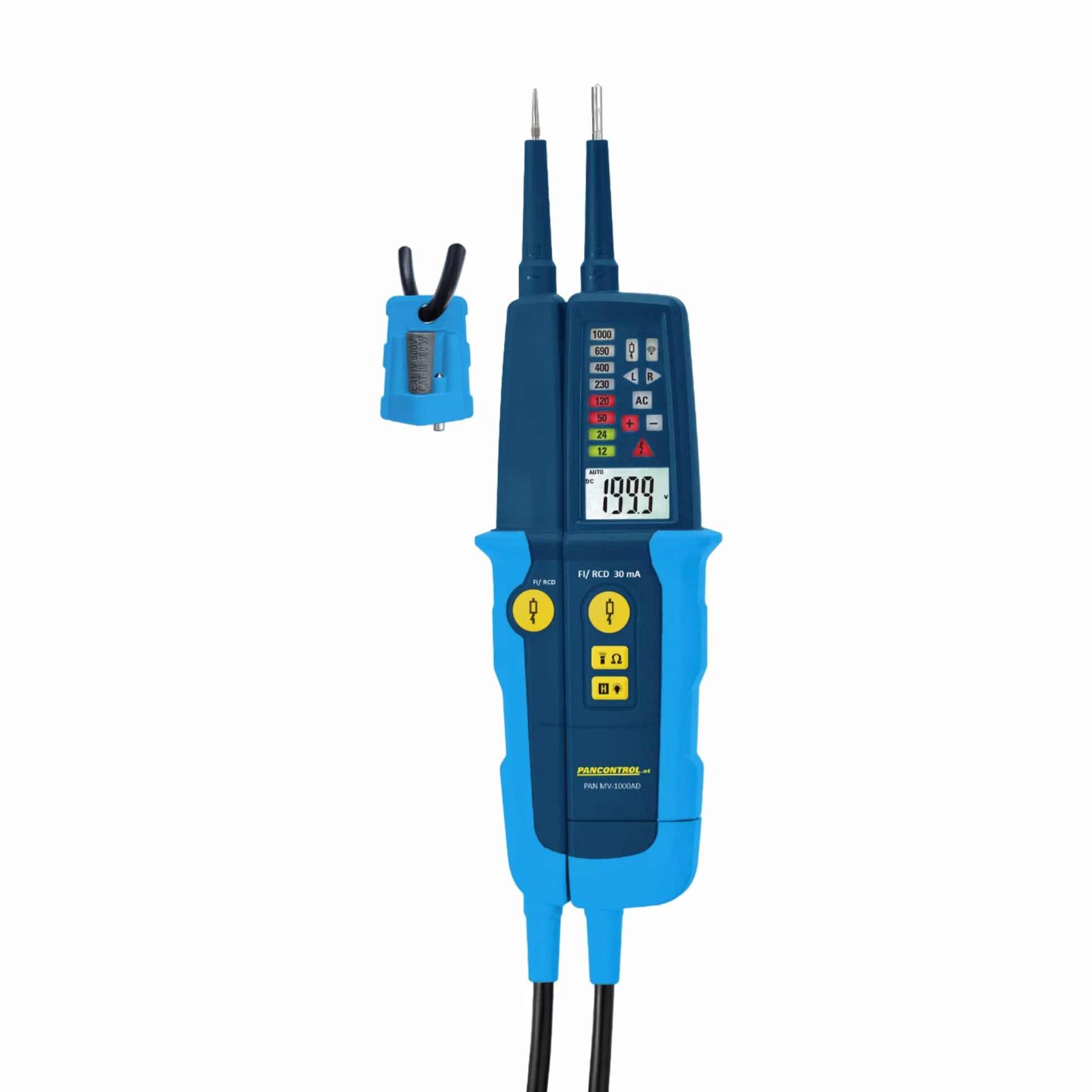 PAN - Detector de tensión con pantalla LED y LCD (1000 V)