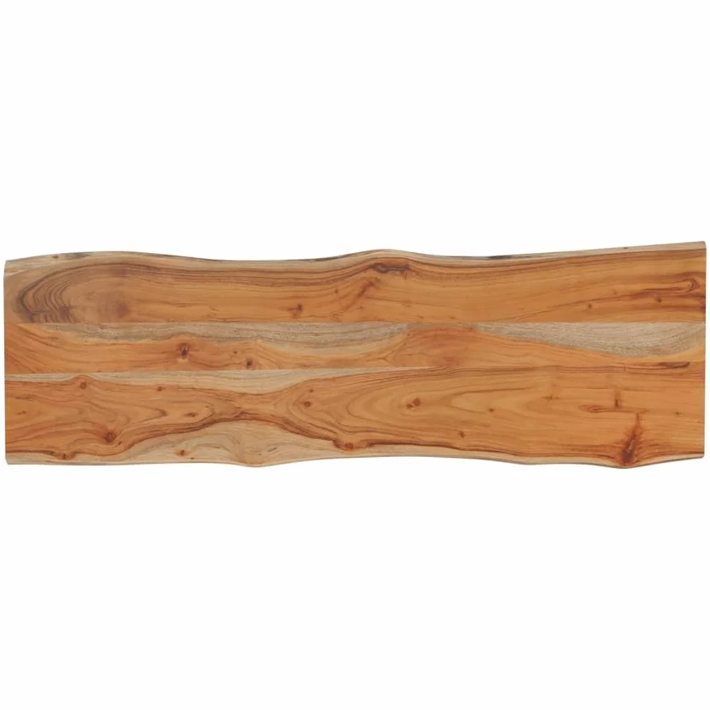 vidaXL Tablero Rectangular Madera de Acacia Borde Vivo 120x40x2,5 cm, Tablero, Tablero de Mesa Rectangular, Tablero de Mesa de Comedor