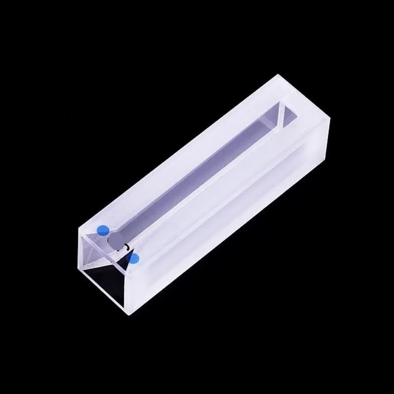 Microcelda de 1,4 ml con paredes y tapa esmeriladas - Cubeta de vidrio de cuarzo for espectrofotometría UV-Visible