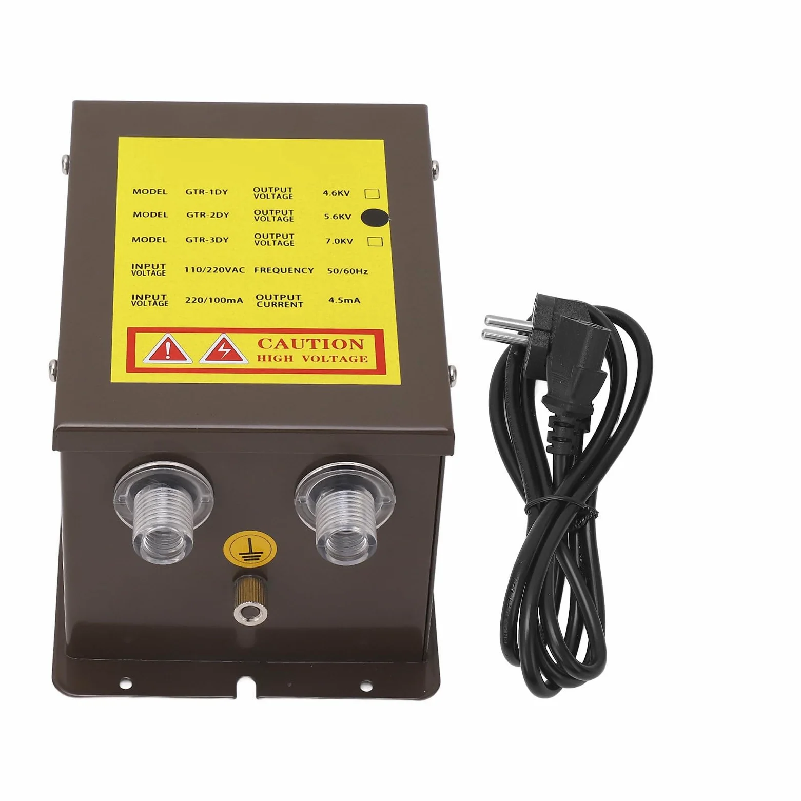 KIMISS Generador de Voltaje de Barra de Aire Ionizante 5.6kV - Ionizador Antiestático de Doble Salida para Eliminación Estática (EU Enchufe 220-240V, 20-55 ℃, predeterminado 42)