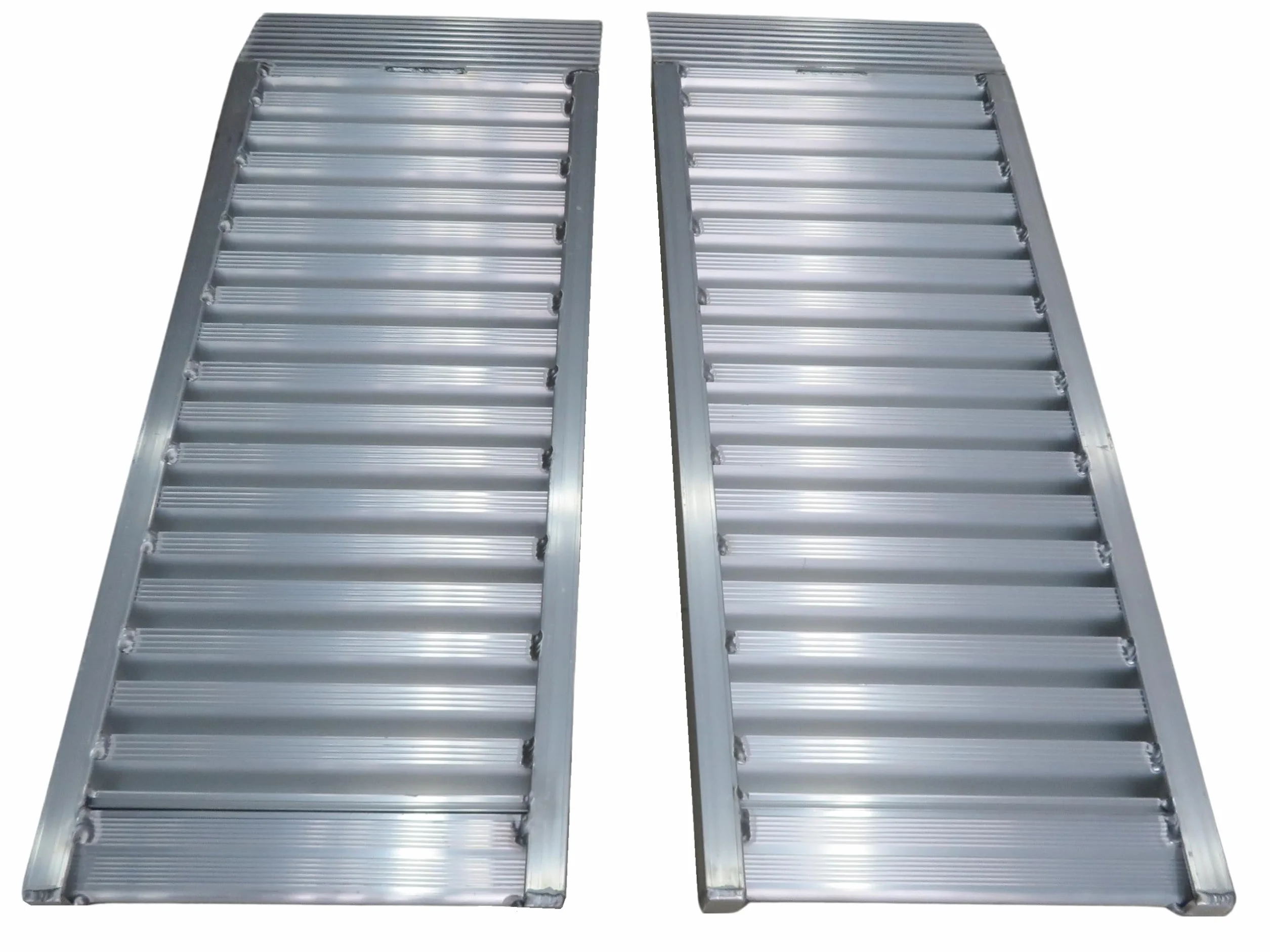 Rampas de Carga Aluminio para Contenedores (2 Unidades) Resistentes 103cm Capacidad de Carga de 7500kg Antideslizantes para mMntacargas Uso Industrial HF1