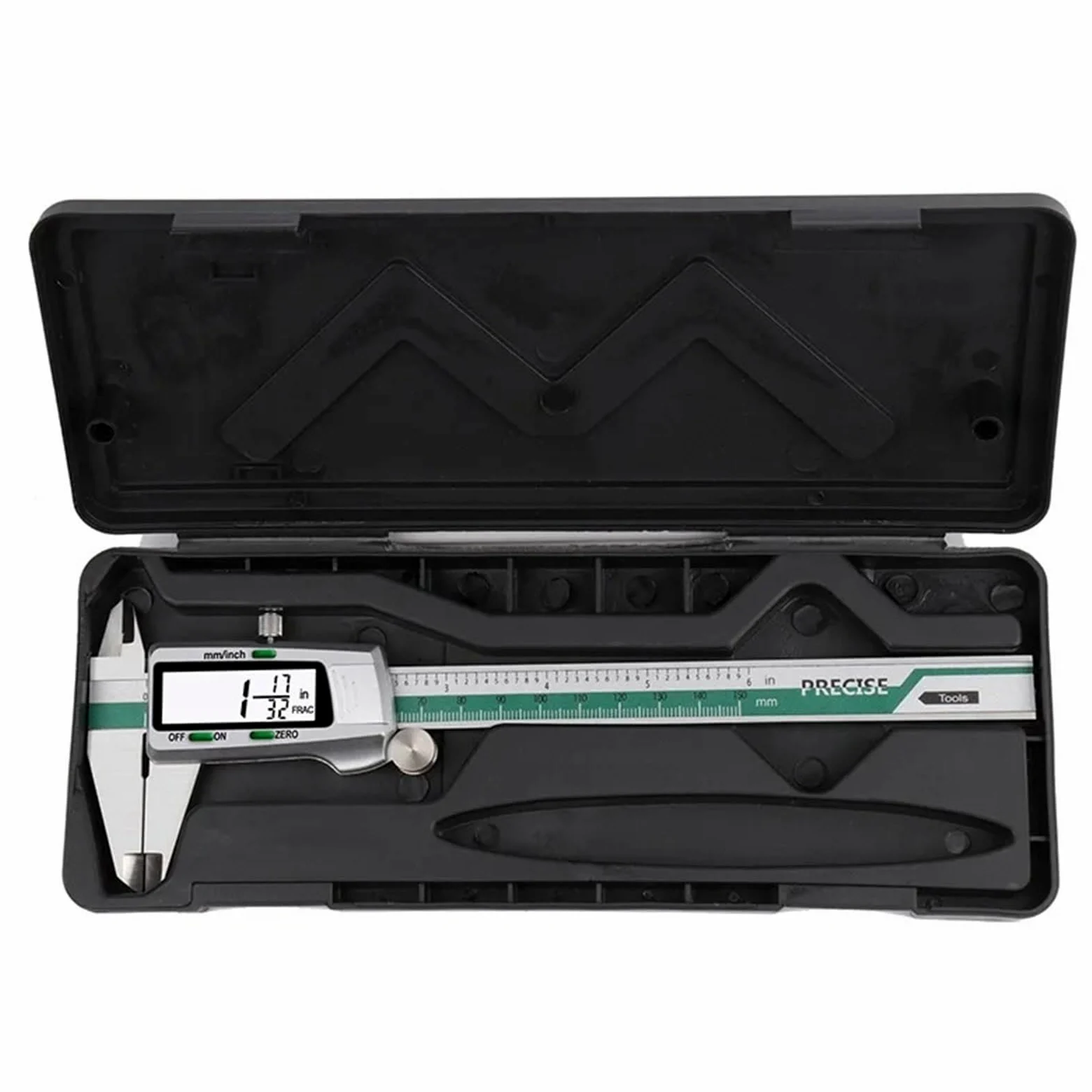 Calibrador digital ET50 de 150 mm de acero inoxidable, con precisión de 0,01 mm for componentes mecánicos.